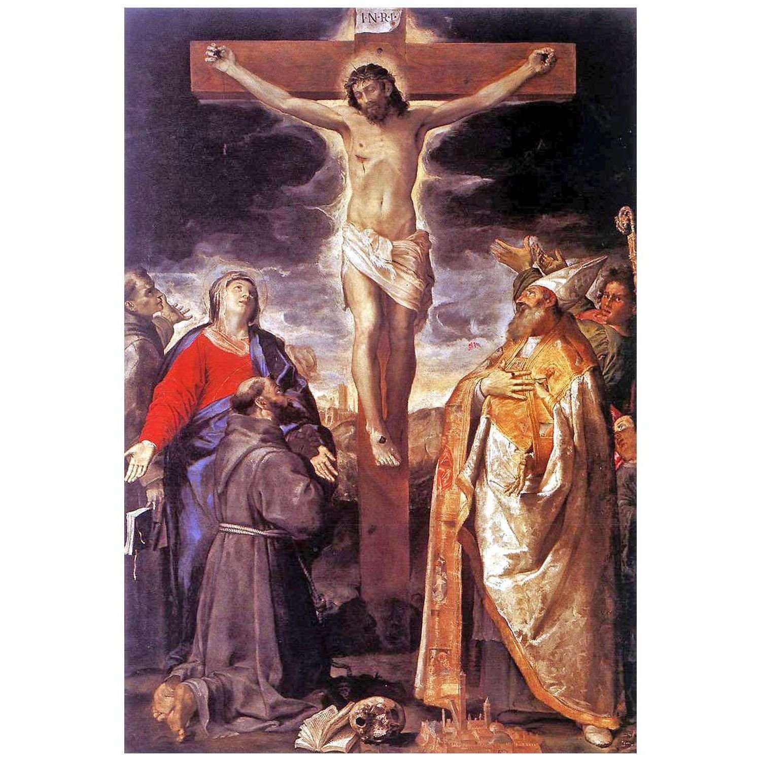  Annibale Carracci. Crocifissione e Santi. 1583. Santa Maria della Carita Bologna