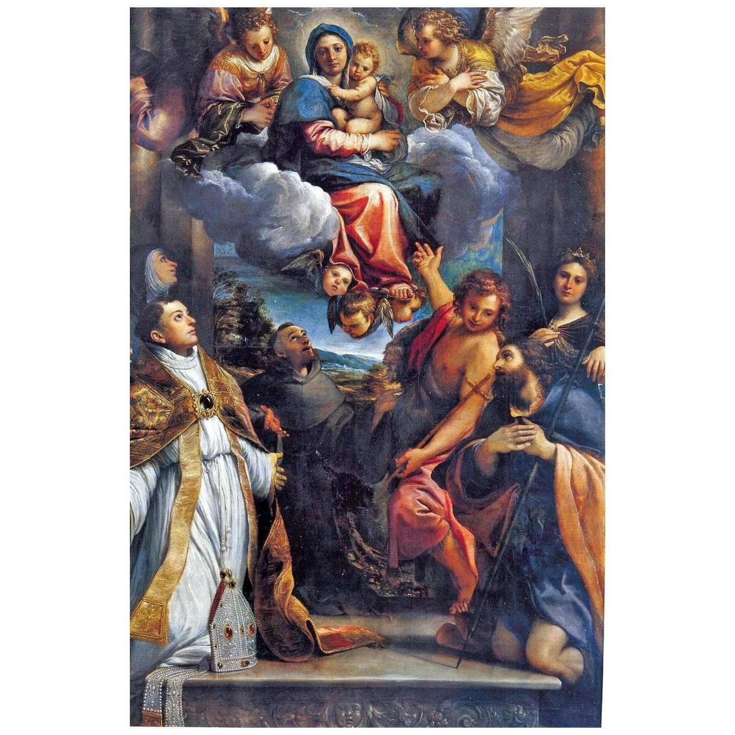  Annibale Carracci. Madonna e Santi. 1587. Pinacoteca Nazionale di Bologna