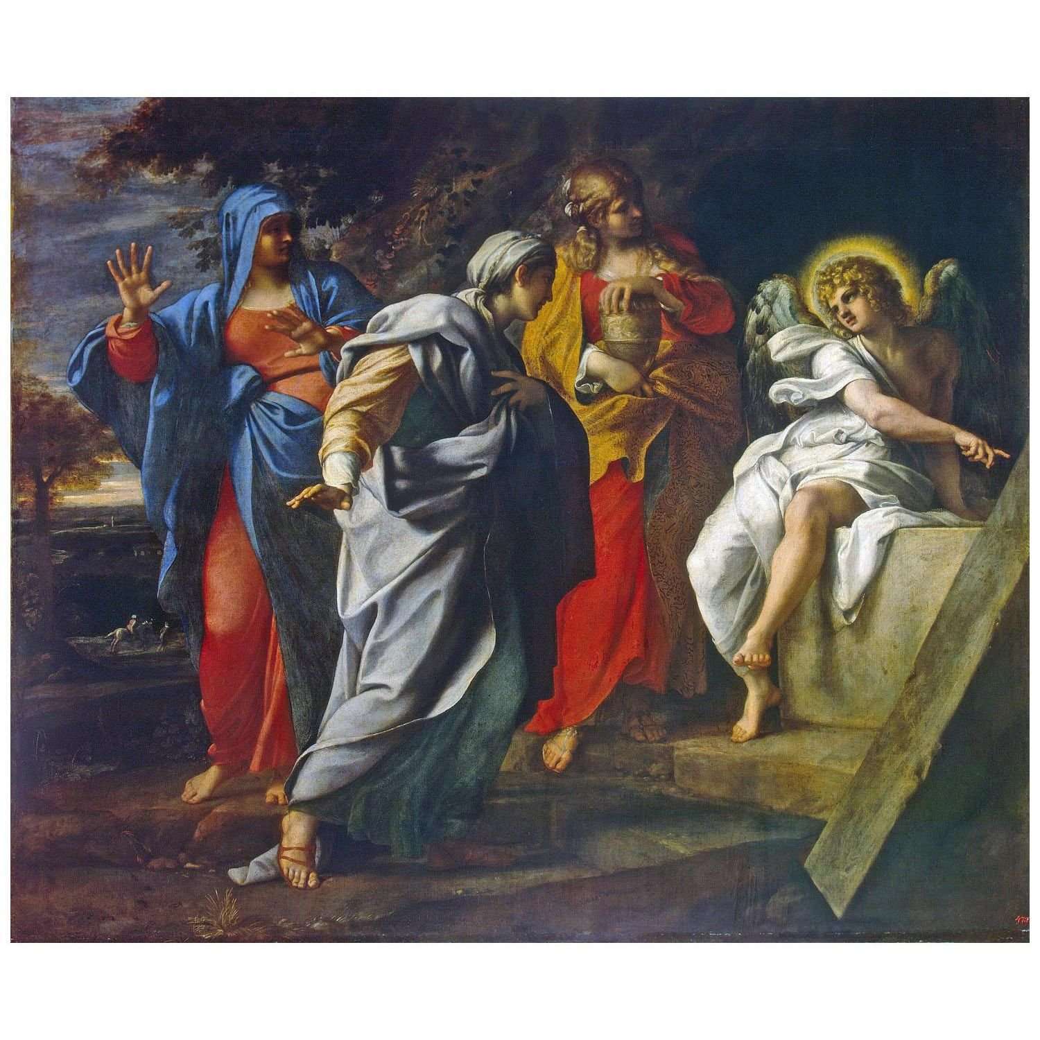  Annibale Carracci. Donne Sante alla tomba di Cristo. 1596. Hermitage Museum