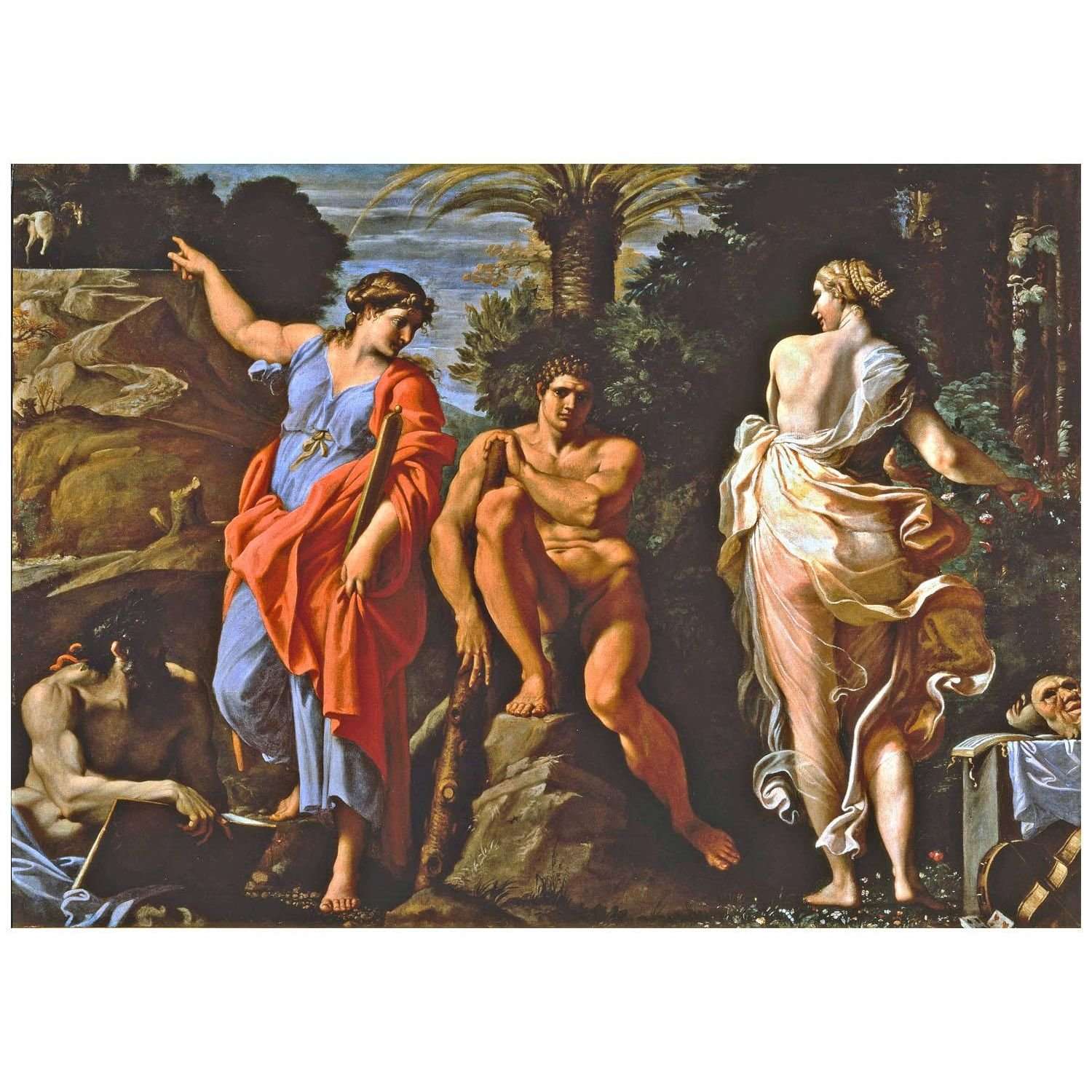  Annibale Carracci. La scelta di Eracle. 1596. Museo di Capodimonte Napoli