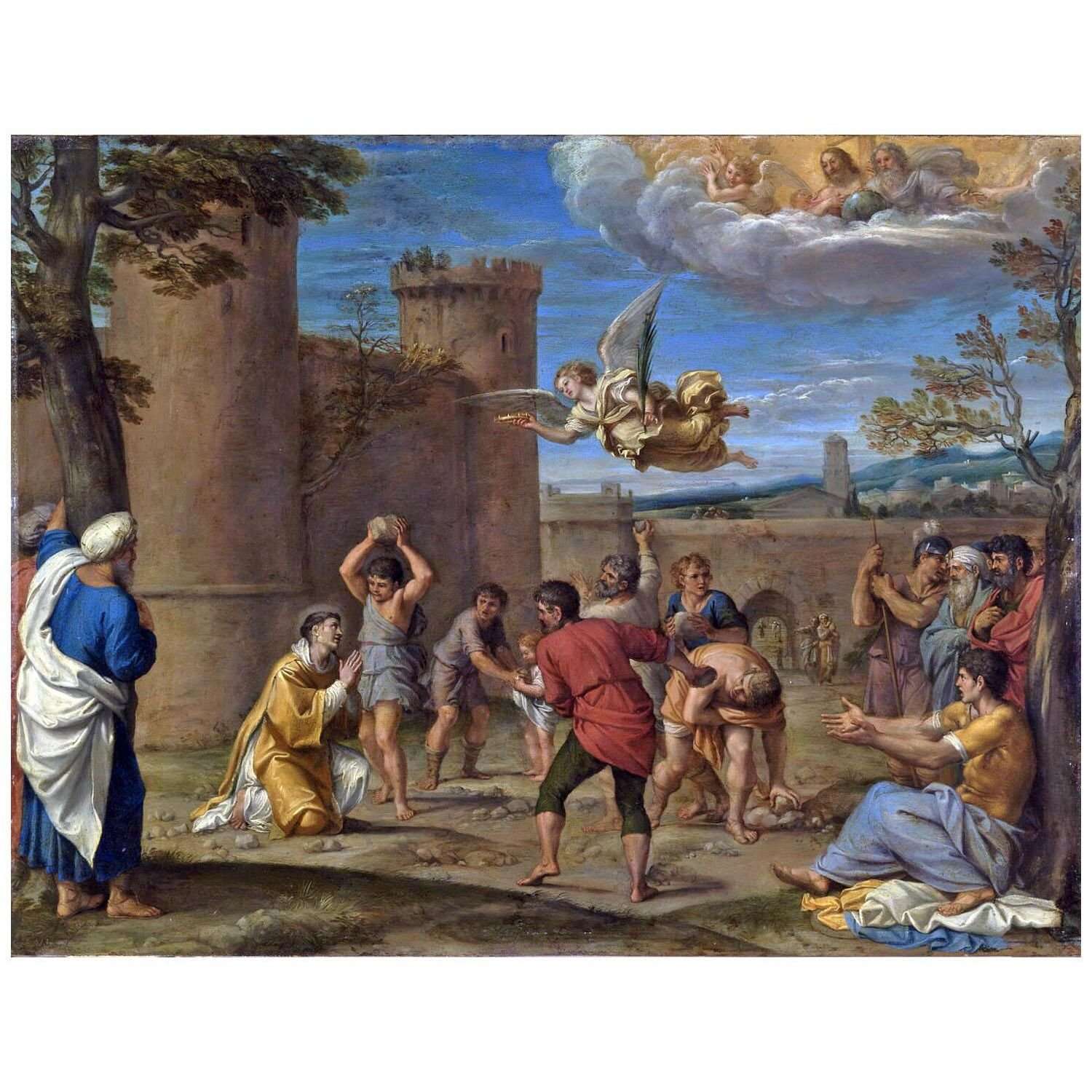  Annibale Carracci. Lapidazione di Santo Stefano. 1604. Musee du Louvre