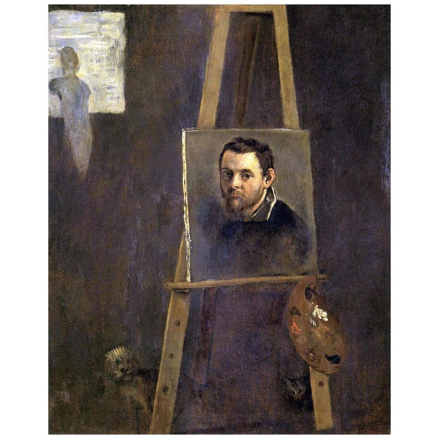  Annibale Carracci. Autoritratto. 1604. Galleria degli Uffizi