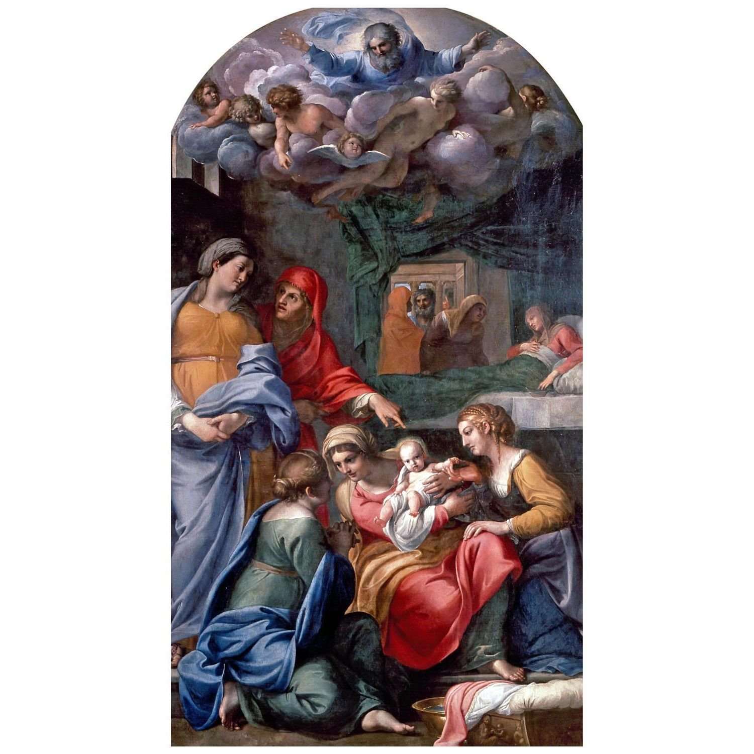  Annibale Carracci. La nascita della Vergine. 1605. Musee du Louvre