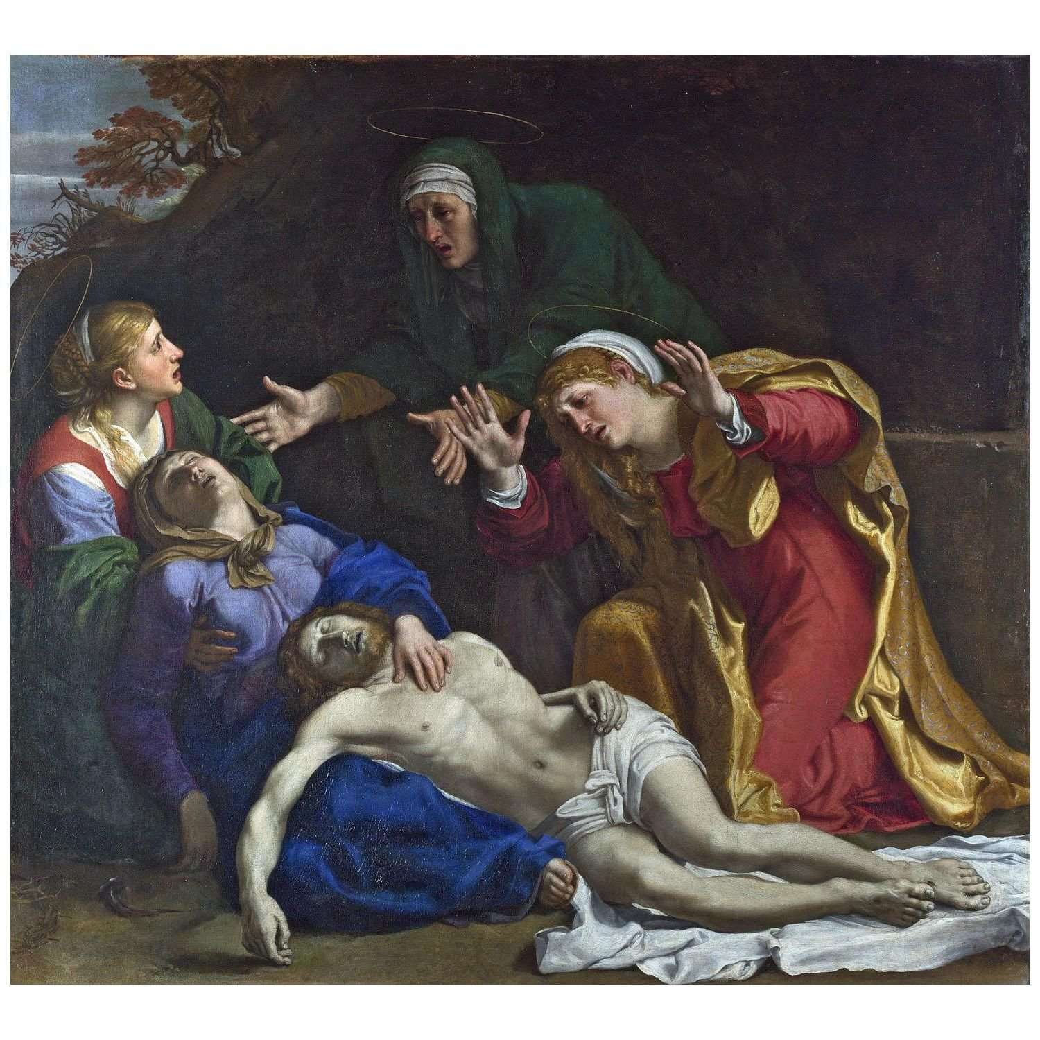  Annibale Carracci. Lamentazioni di Cristo. 1606. National Gallery London