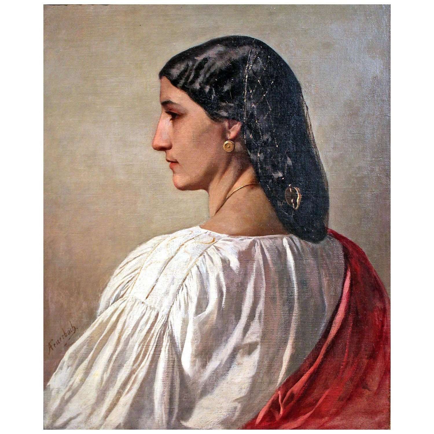   Anselm Feuerbach. Nanna. 1861. Nationalmuseum Nuremberg