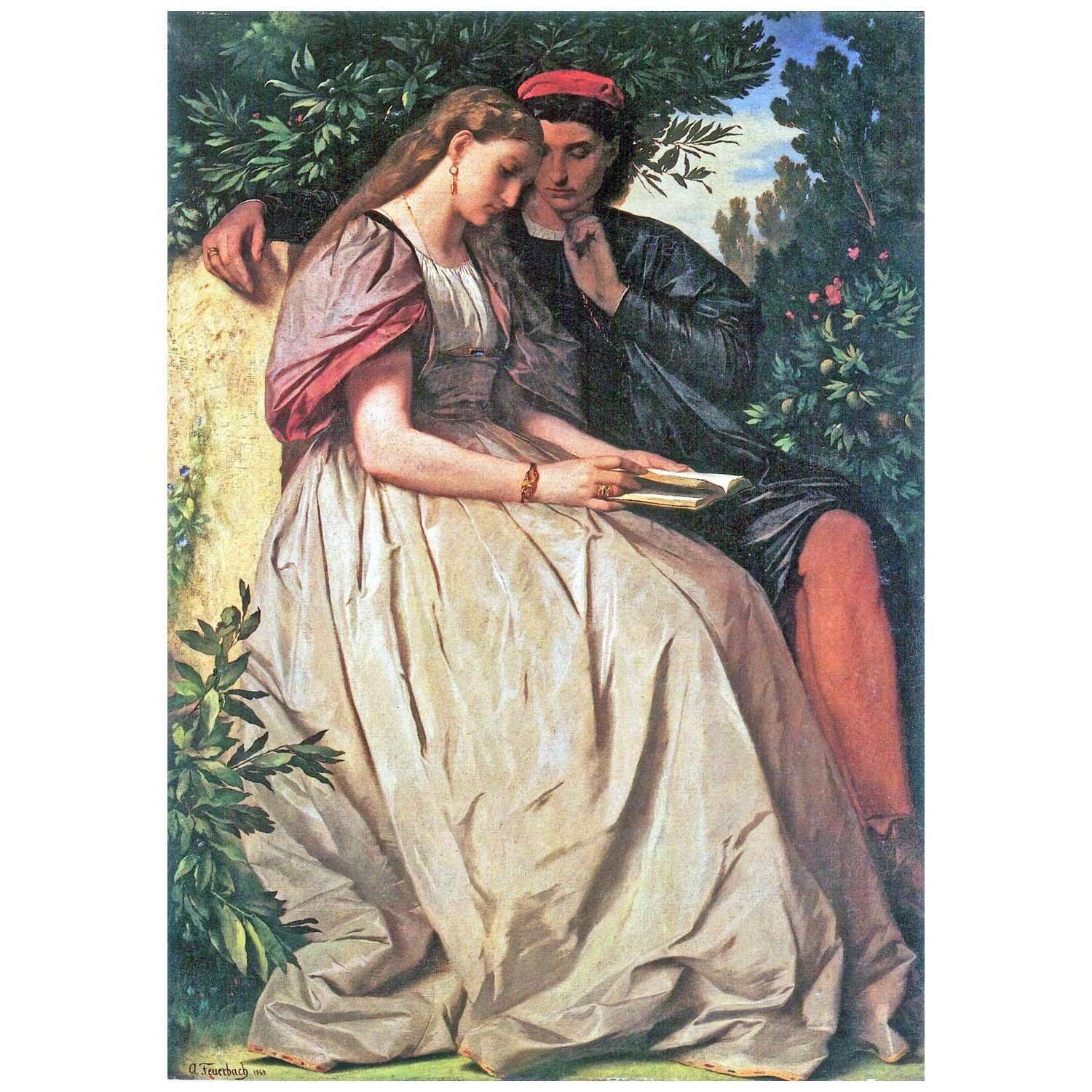   Anselm Feuerbach. Paolo und Francesca. 1864. Sammlung Schack Munchen