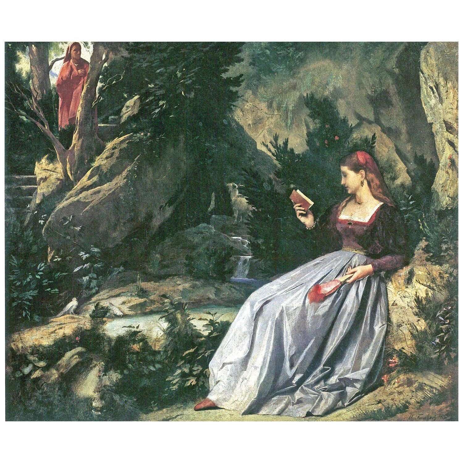   Anselm Feuerbach. Laura und Petrarca. 1864. Historisches Museum Speyer