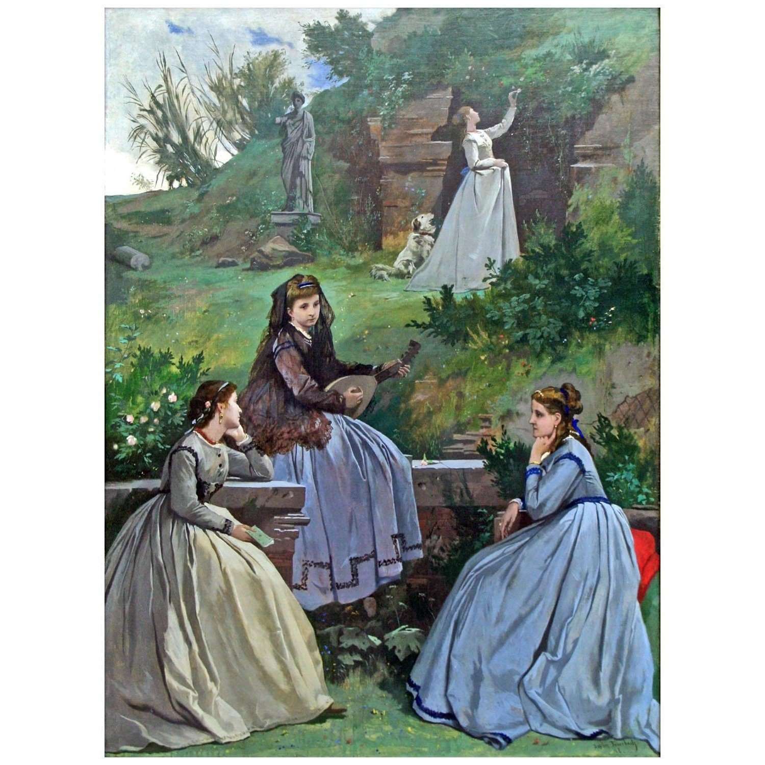   Anselm Feuerbach. Fruhlingsbild. 1868. Alte Nationalgalerie Berlin