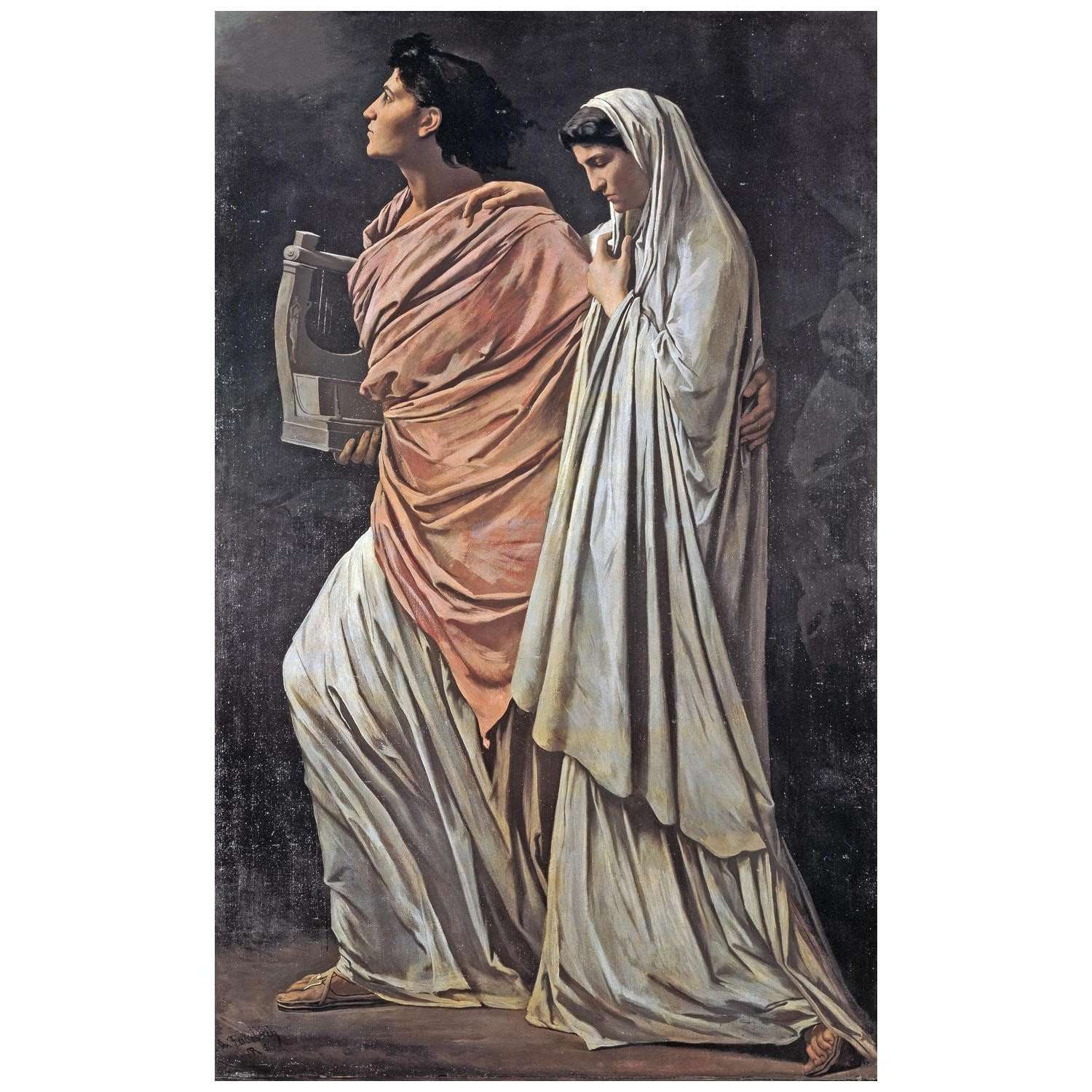   Anselm Feuerbach. Orpheus und Eurydike. 1869. Galerie Belvedere Wien