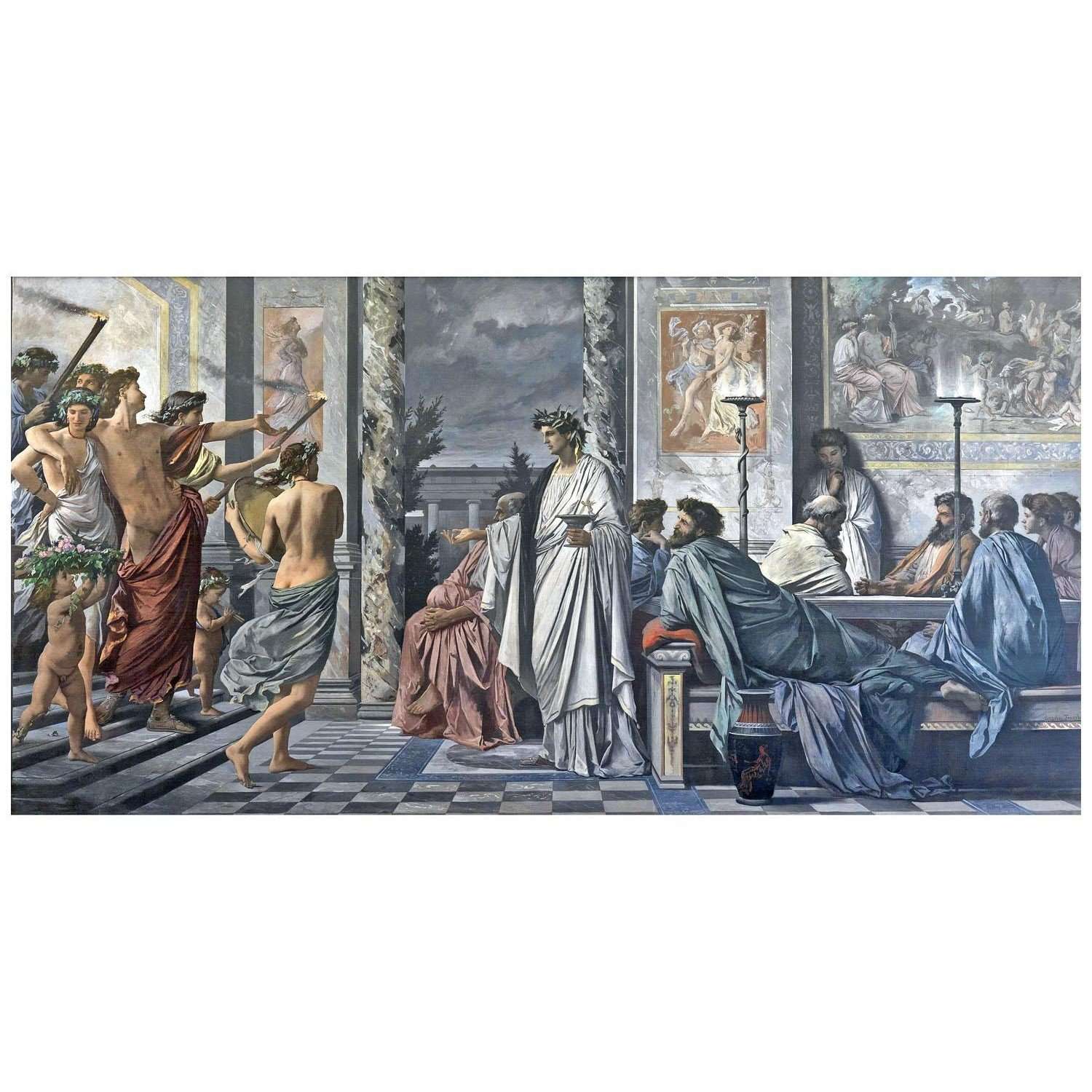   Anselm Feuerbach. Platons Symposium. 1869. Kunsthalle Karlsruhe