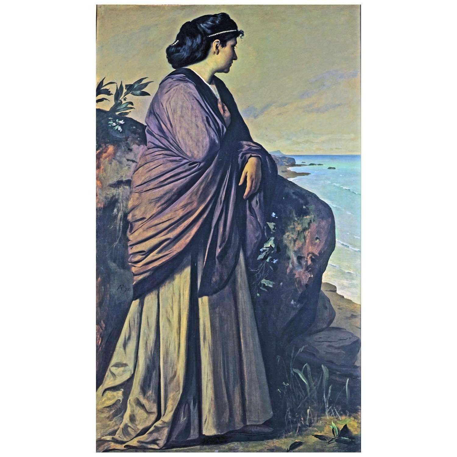   Anselm Feuerbach. An der Kuste. 1875. Kunstpalast Dusseldorf