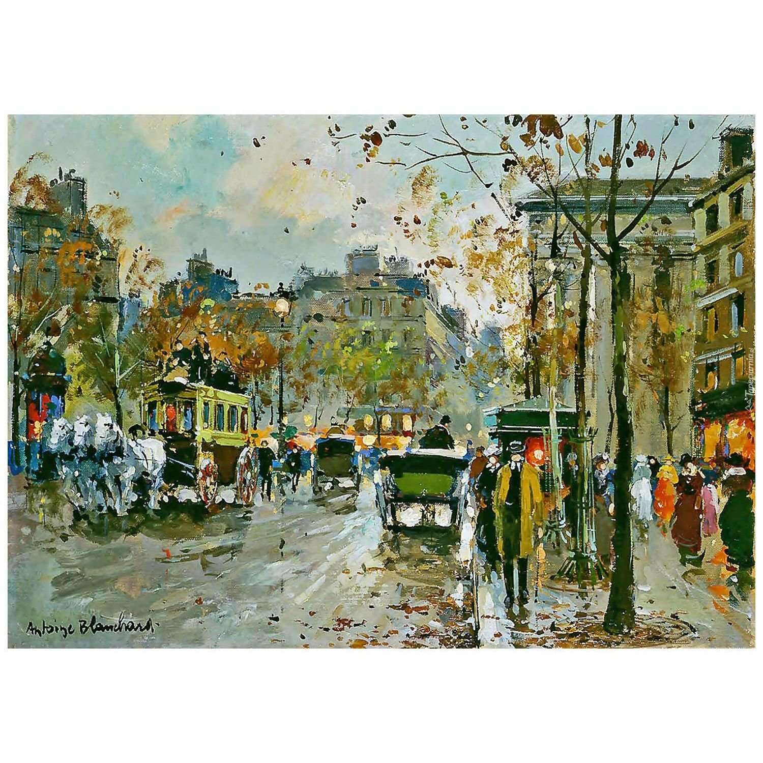  Antoine Blanchard. Place de la Madeleine. 1953