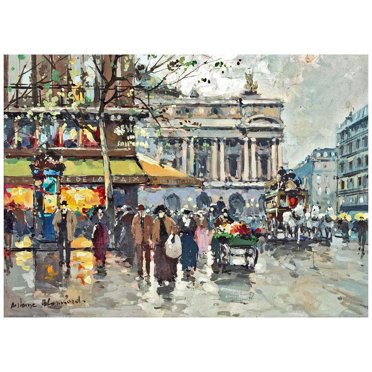  Antoine Blanchard. Caf? de la Paix. Opera. 1958