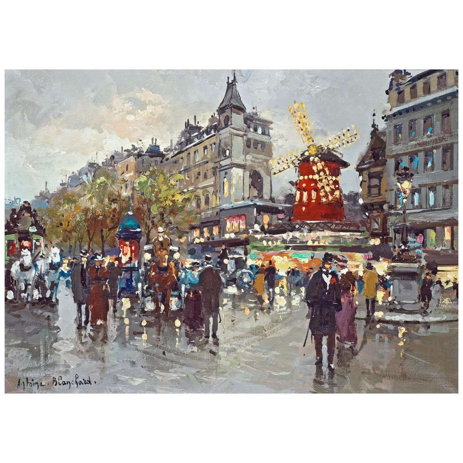  Antoine Blanchard. Moulin Rouge. 1967