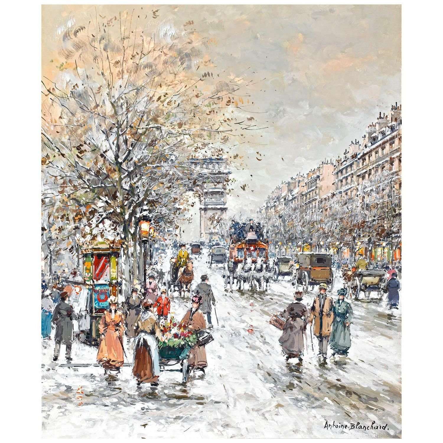  Antoine Blanchard. Les Champs Elyssees. 1968
