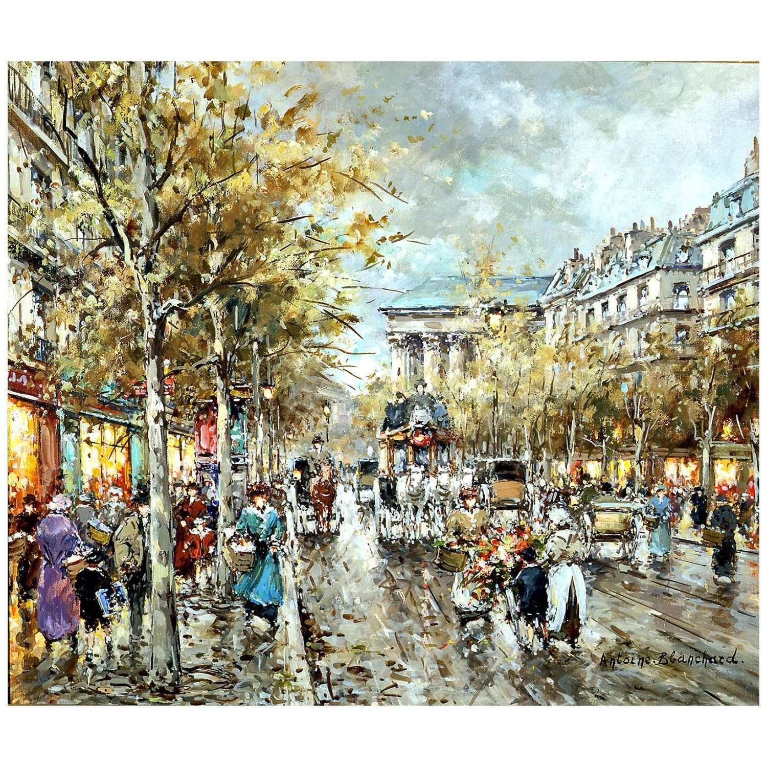  Antoine Blanchard. Boulevard des Capucines. 1970