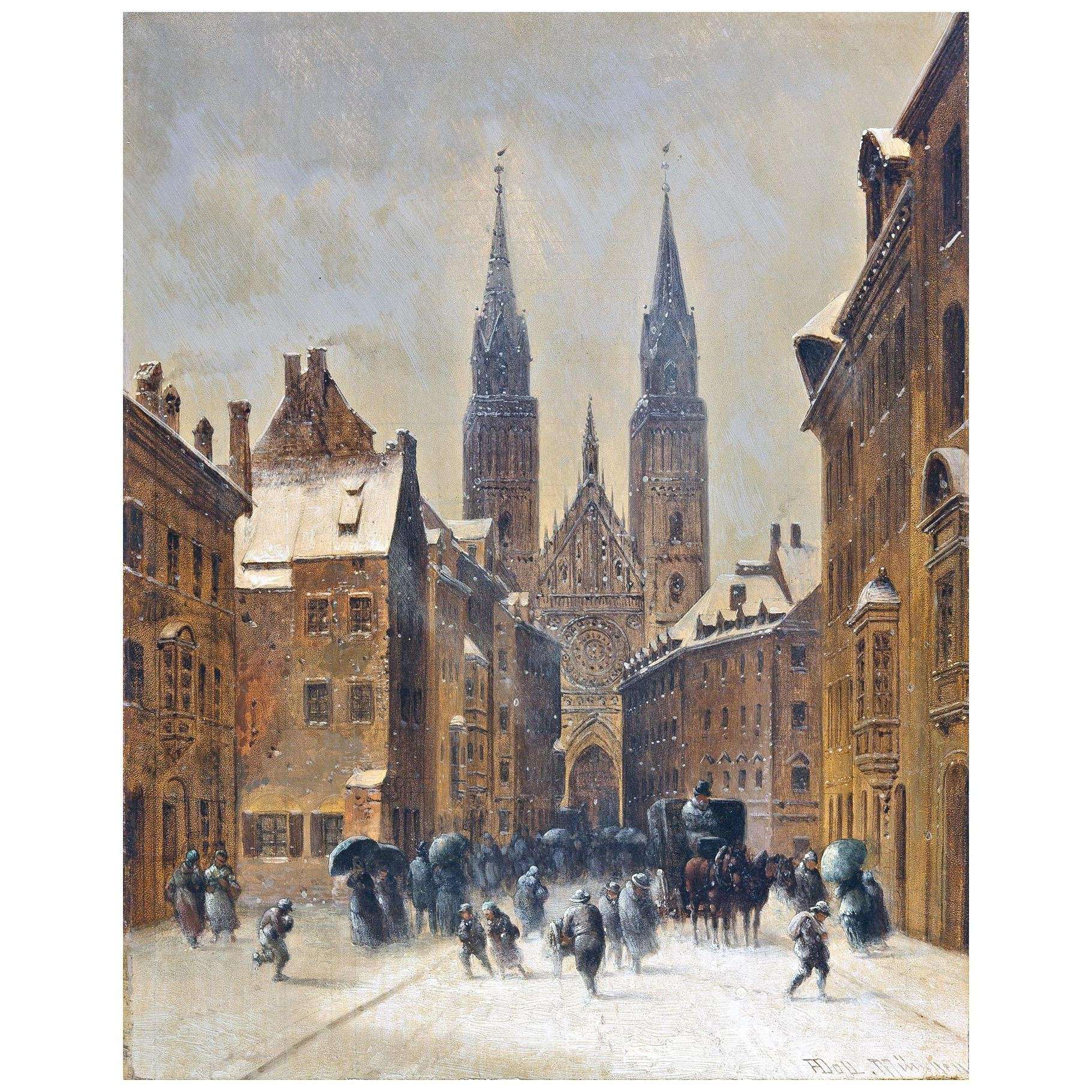 Anton Doll. N?rnberg. Karolinenstasse. Winter