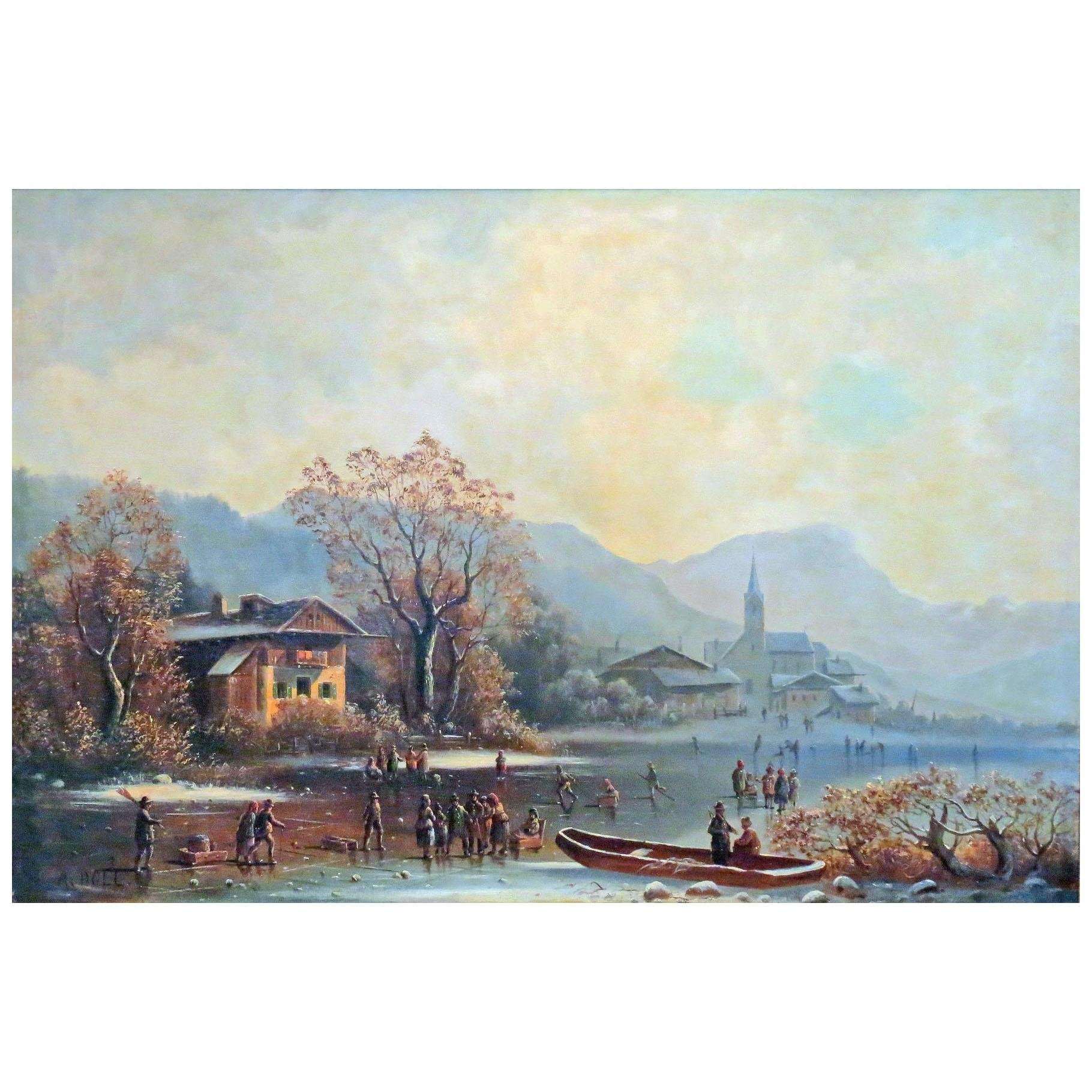  Anton Doll. Winterliches Vergn?gen am Tegernsee