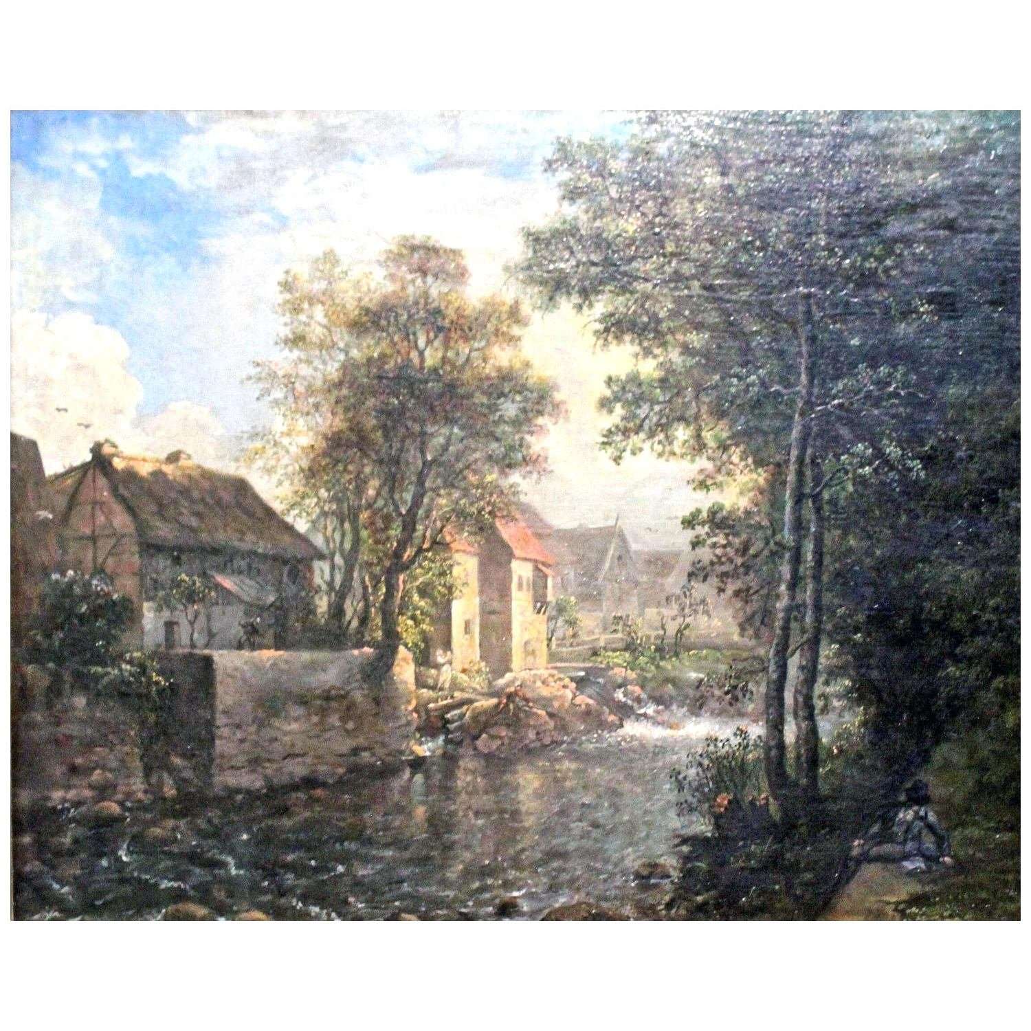  Anton Graff. H?user in Plauen. 1800. Gemaldegalerie Dresden