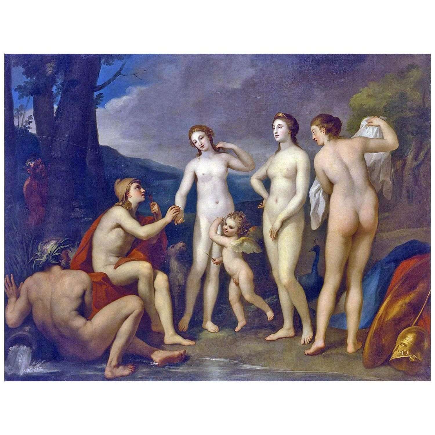   Anton Raphael Mengs. Das Urteil von Paris. 1757. Hermitage Museum