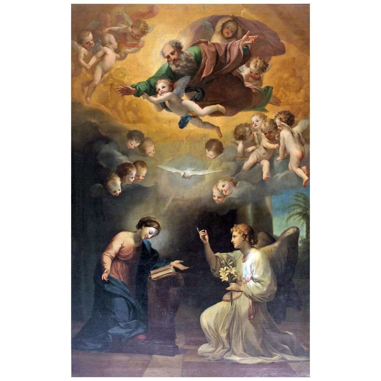   Anton Raphael Mengs. Verk?ndigung Mariae. 1760. KHM Wien