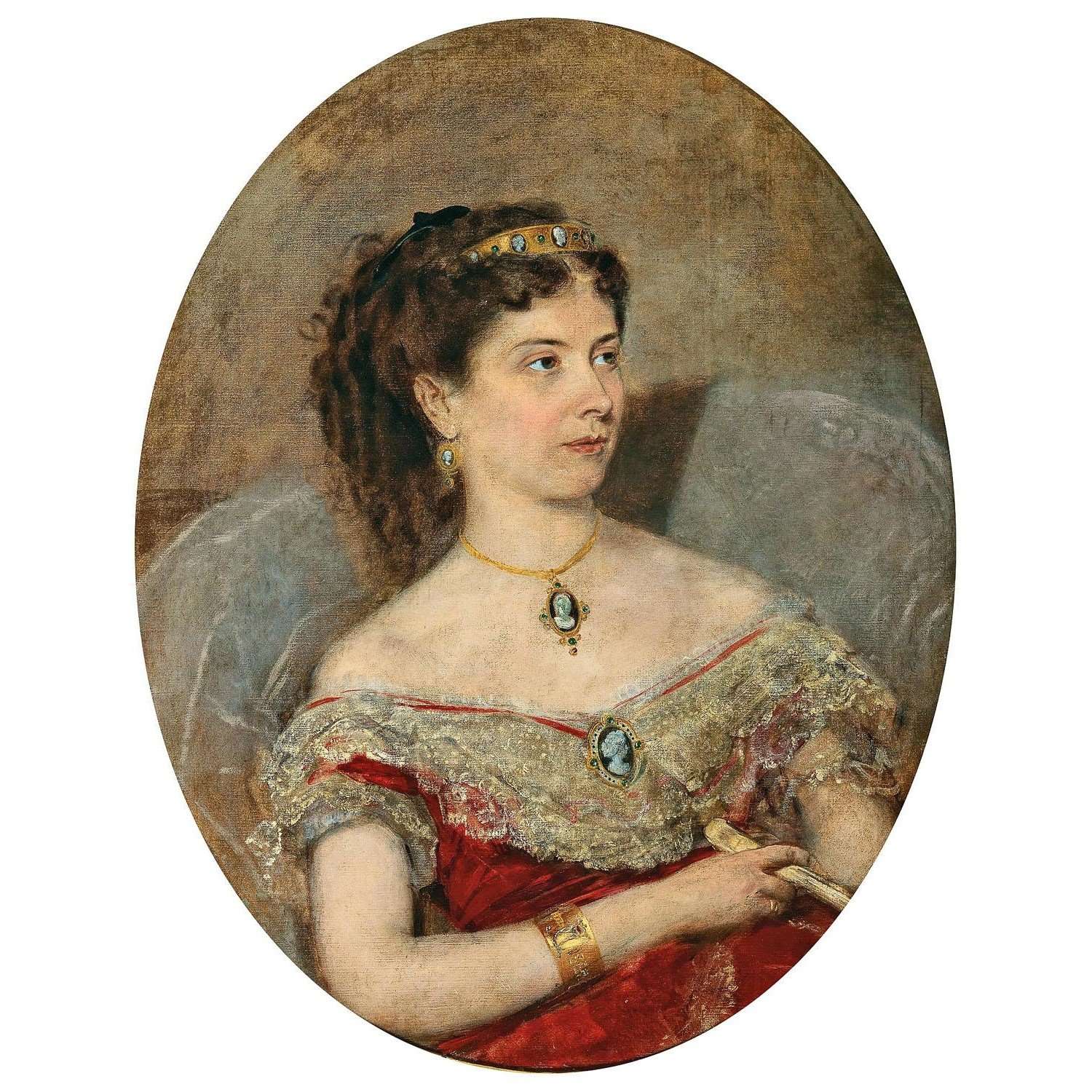  Anton Romalo. Maria von Stackelberg (Golowina). 1860. Private collection