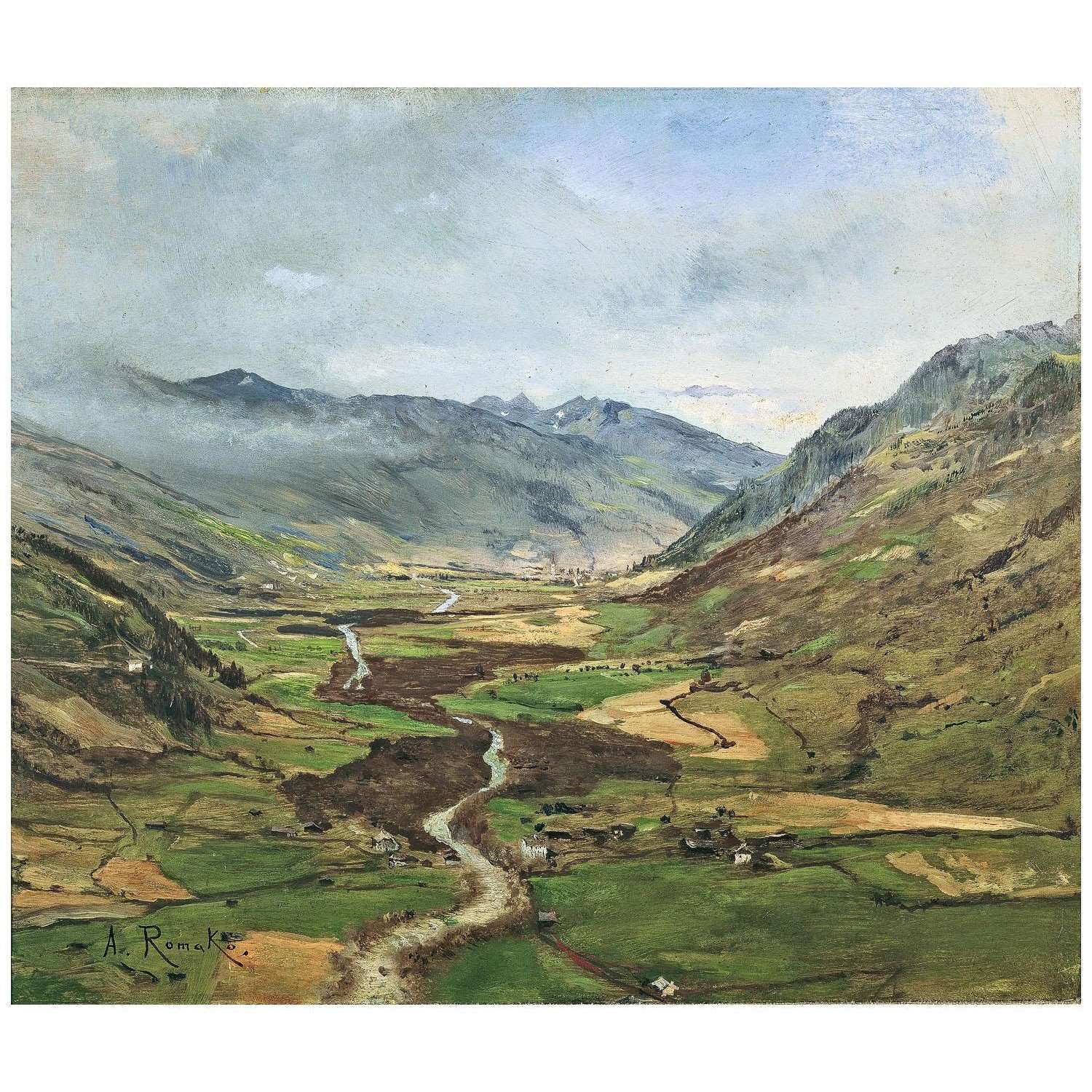  Anton Romalo. Das Gasteinertal. 1877. Galerie Belvedere Wien