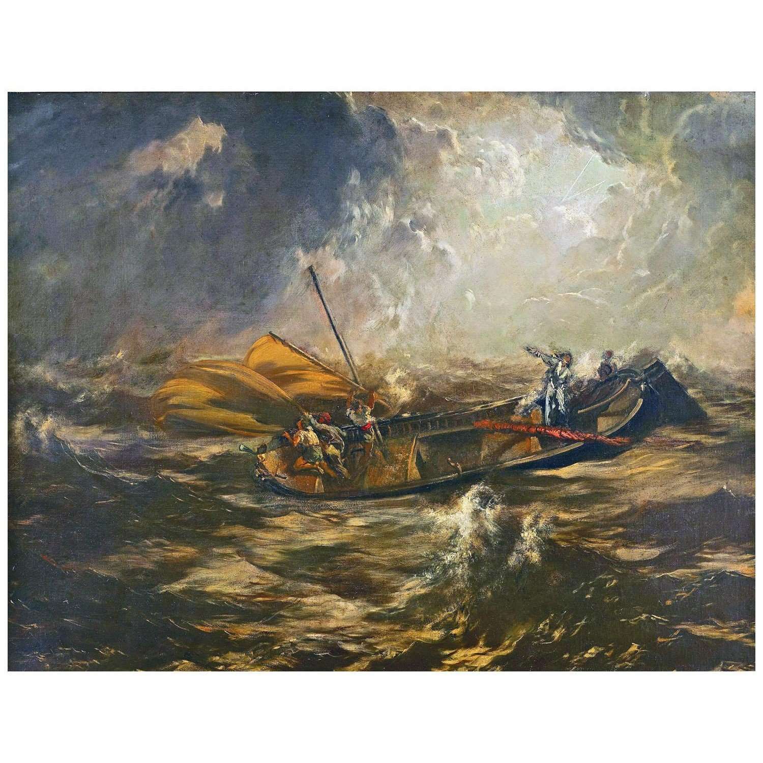  Anton Romalo. Seesturm. 1882. Galerie Belvedere Wien