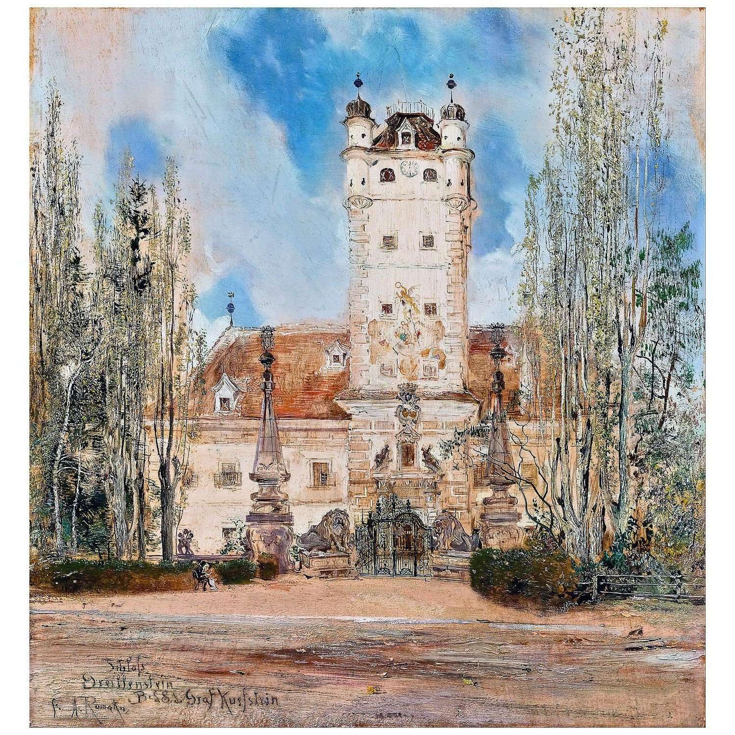  Anton Romalo. Schloss Greillenstein. 1885. Leopold Museum Wien