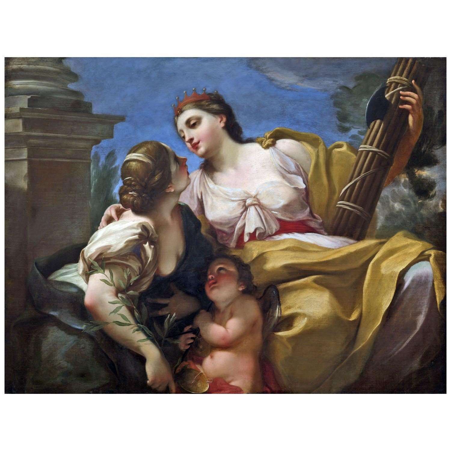  Antonio Balestra. Giustizia e Pace abbracciando. 1700. Kelvingrove Museum Glasgow