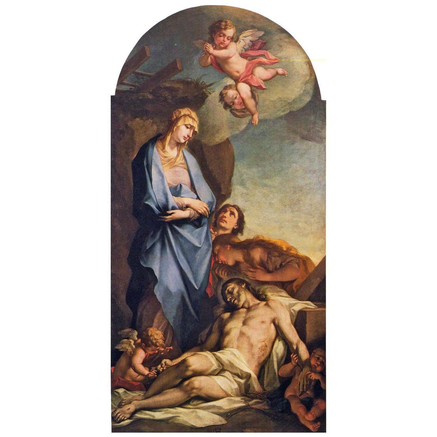  Antonio Balestra. Vergine addolorata e cristo morto. 1724. Chiesa di SantAgata Brescia
