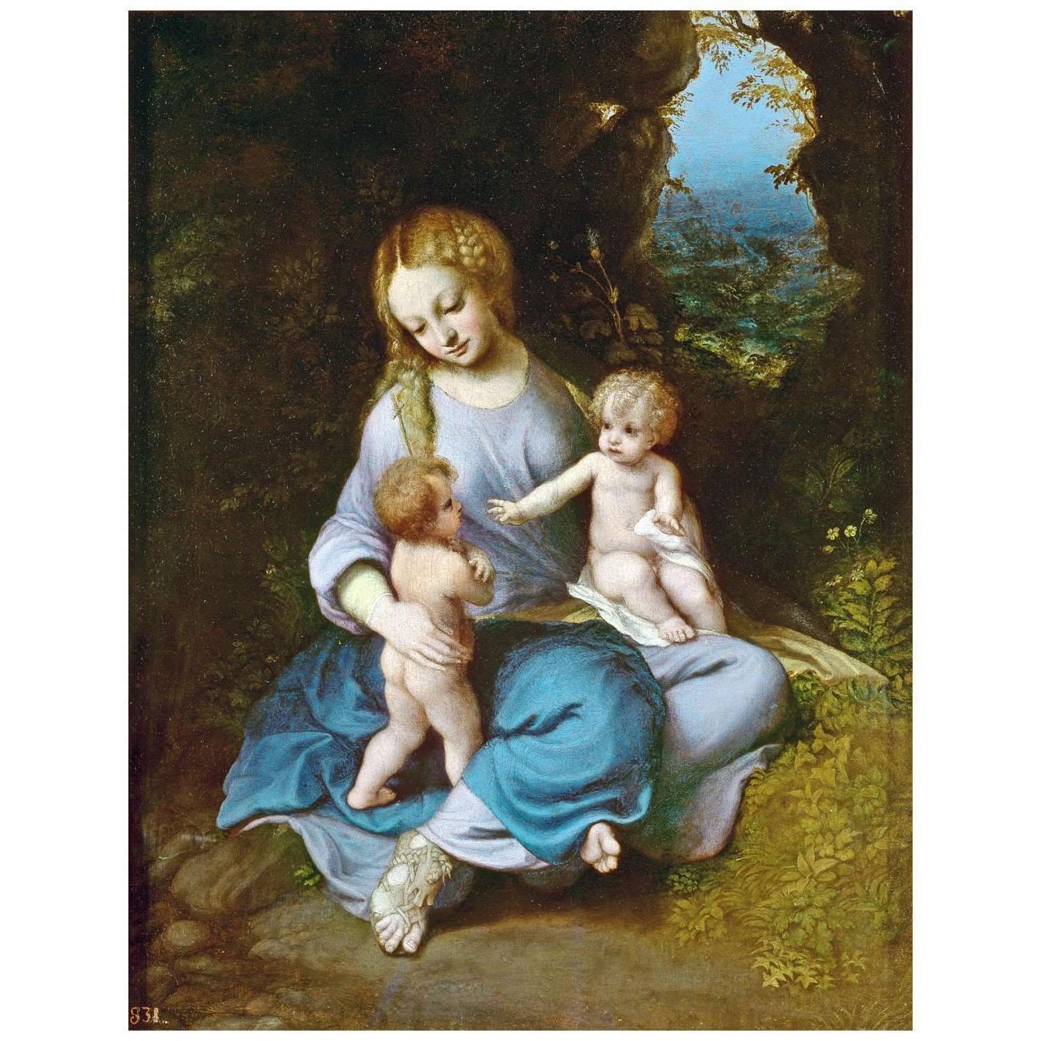    Correggio. Madonna col Bambino e San Giovanni. 1516. Museo del Prado