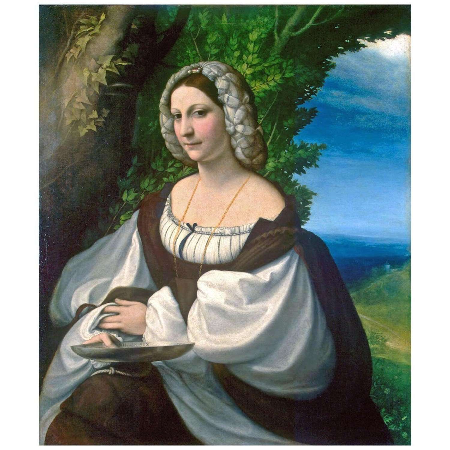    Correggio. Ritratto di Dama. 1517. Hermitage Museum