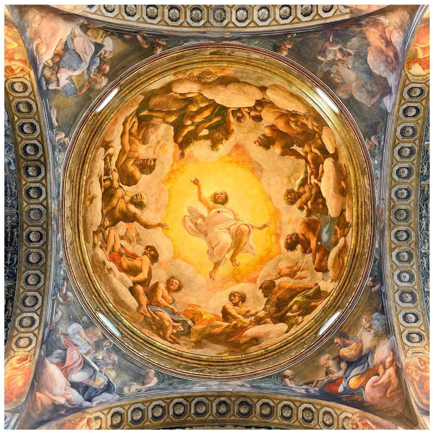    Correggio. La Visione di San Giovanni. 1521. Chiesa di San Giovanni, Parma