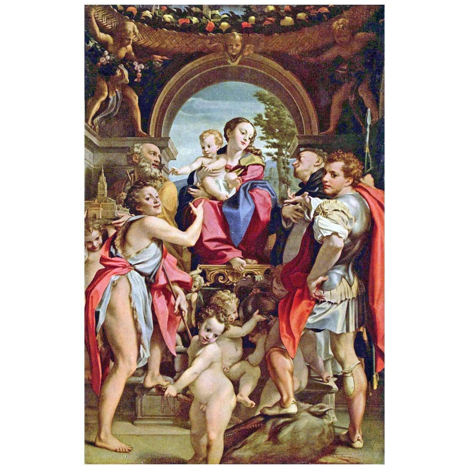    Correggio. Madonna di San Giorgio. 1530. Gemaldegalerie Dresden