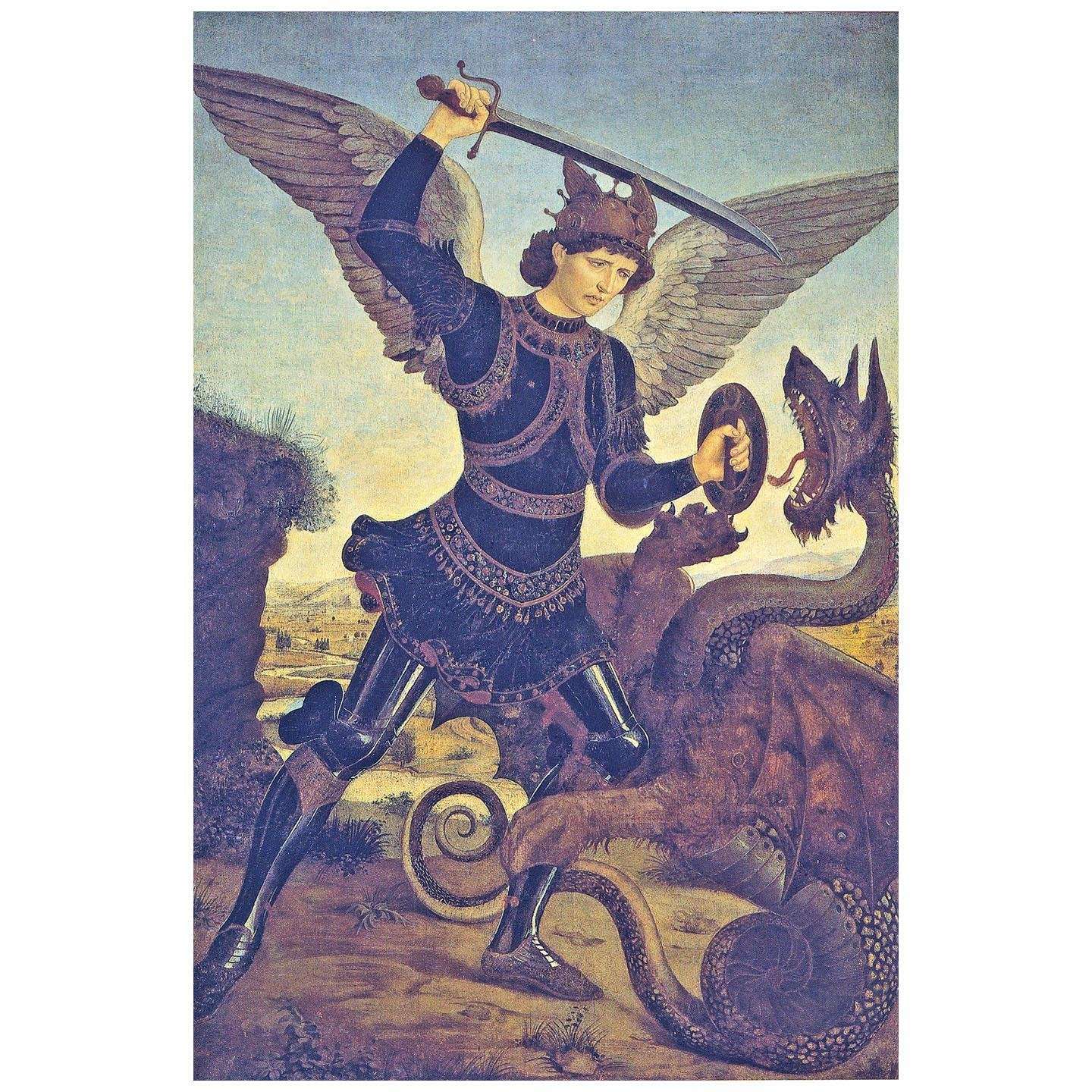  Antonio del Pollaiolo. San Michele Archangelo. 1460. Museo Bardini Firenze