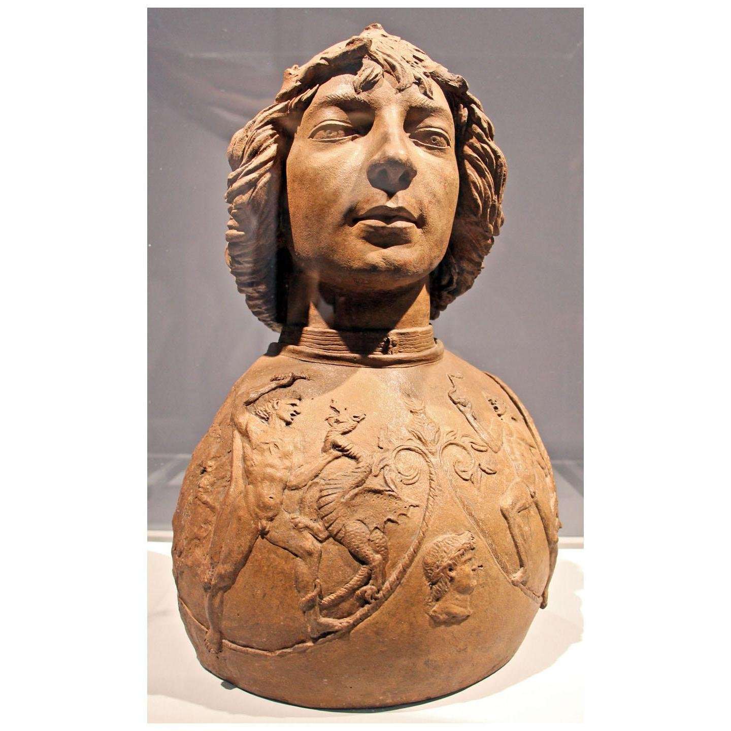  Antonio del Pollaiolo. Busto di giovane in armature. 1460. Museo del Bargello Firenze