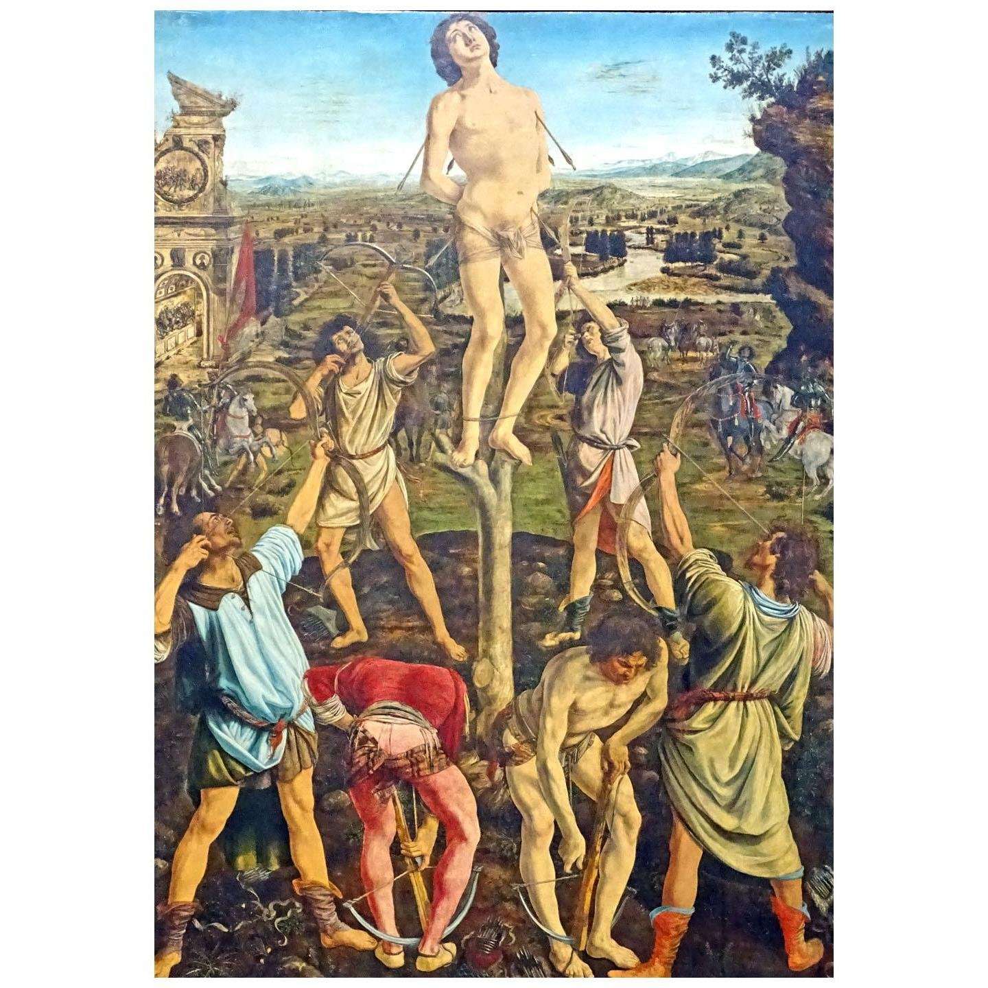  Antonio del Pollaiolo. Martirio di San Sebastiano. 1475. National Gallery London