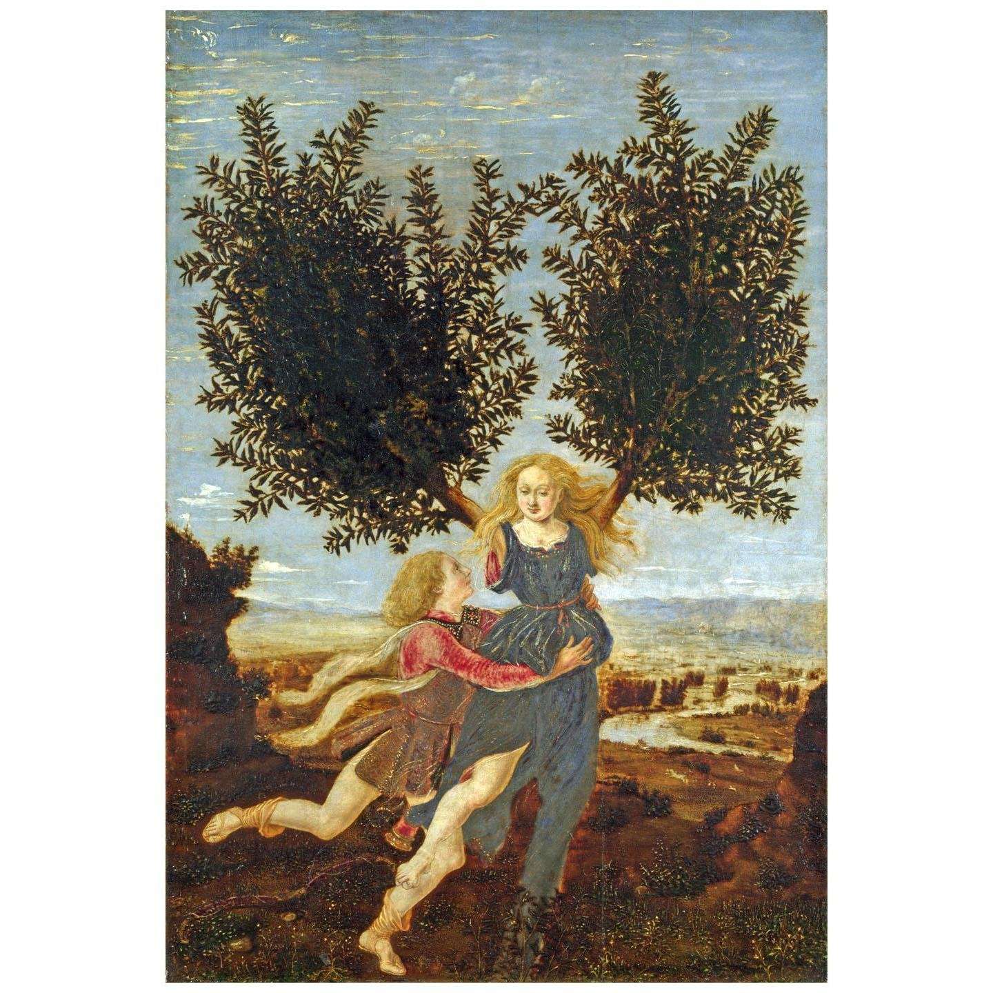  Antonio del Pollaiolo. Apollo e Dafne. 1480. National Gallery London