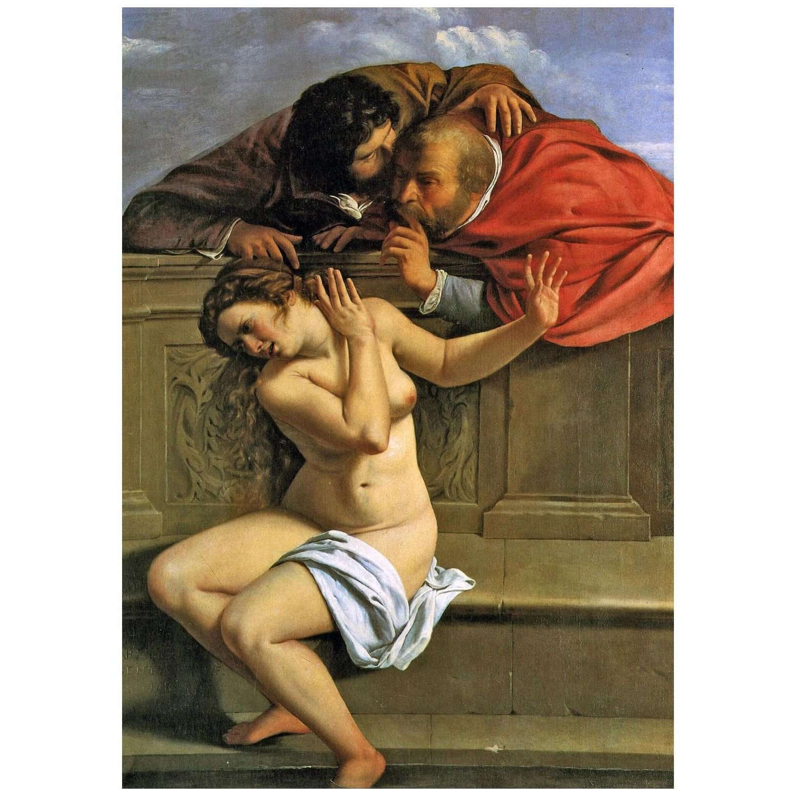  Artemisia Gentileschi. Susanna e i vecchioni. 1610, Schloss Weissenstein, Germania