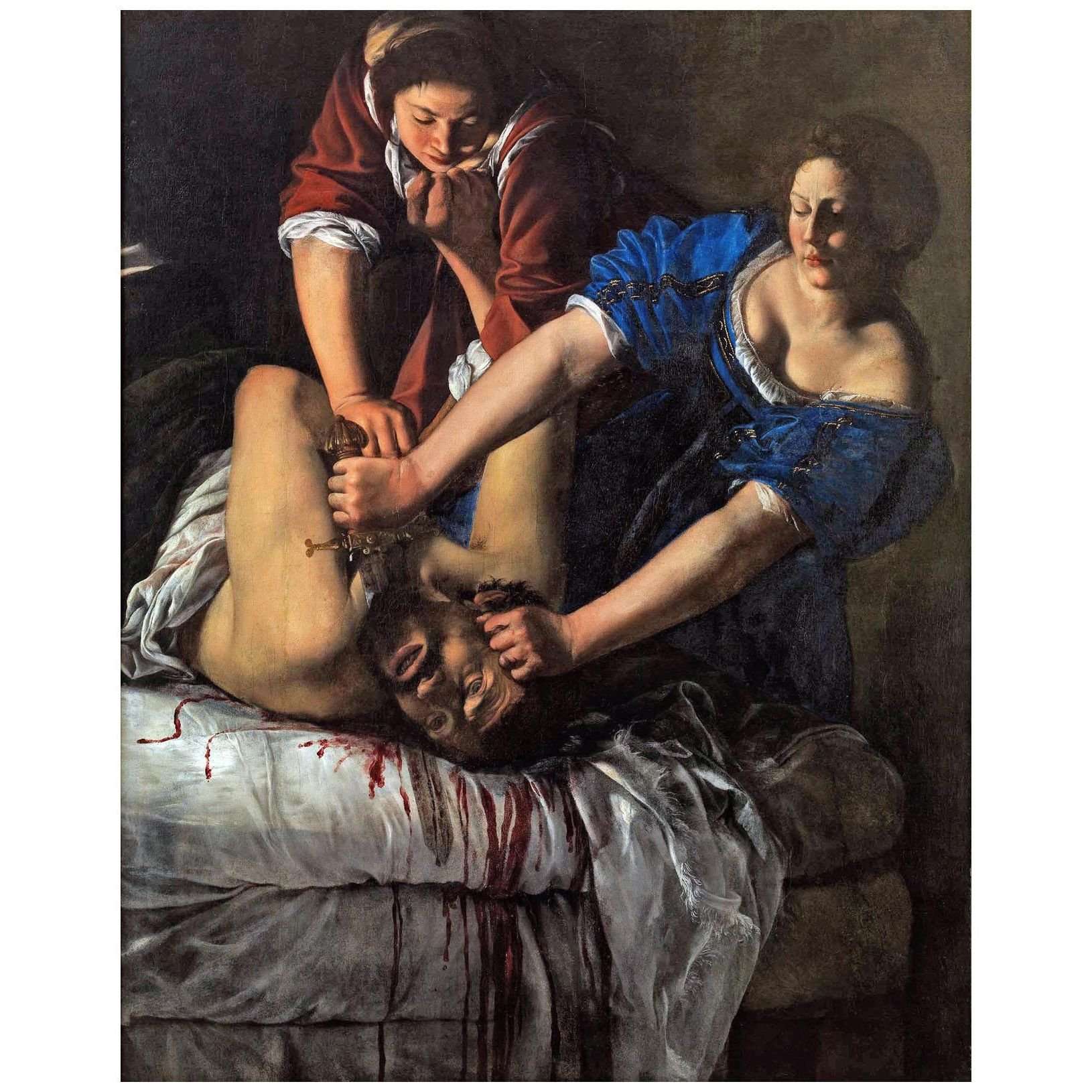  Artemisia Gentileschi. Giuditta che decapita Oloferne. 1611. Capodimonte Napoli