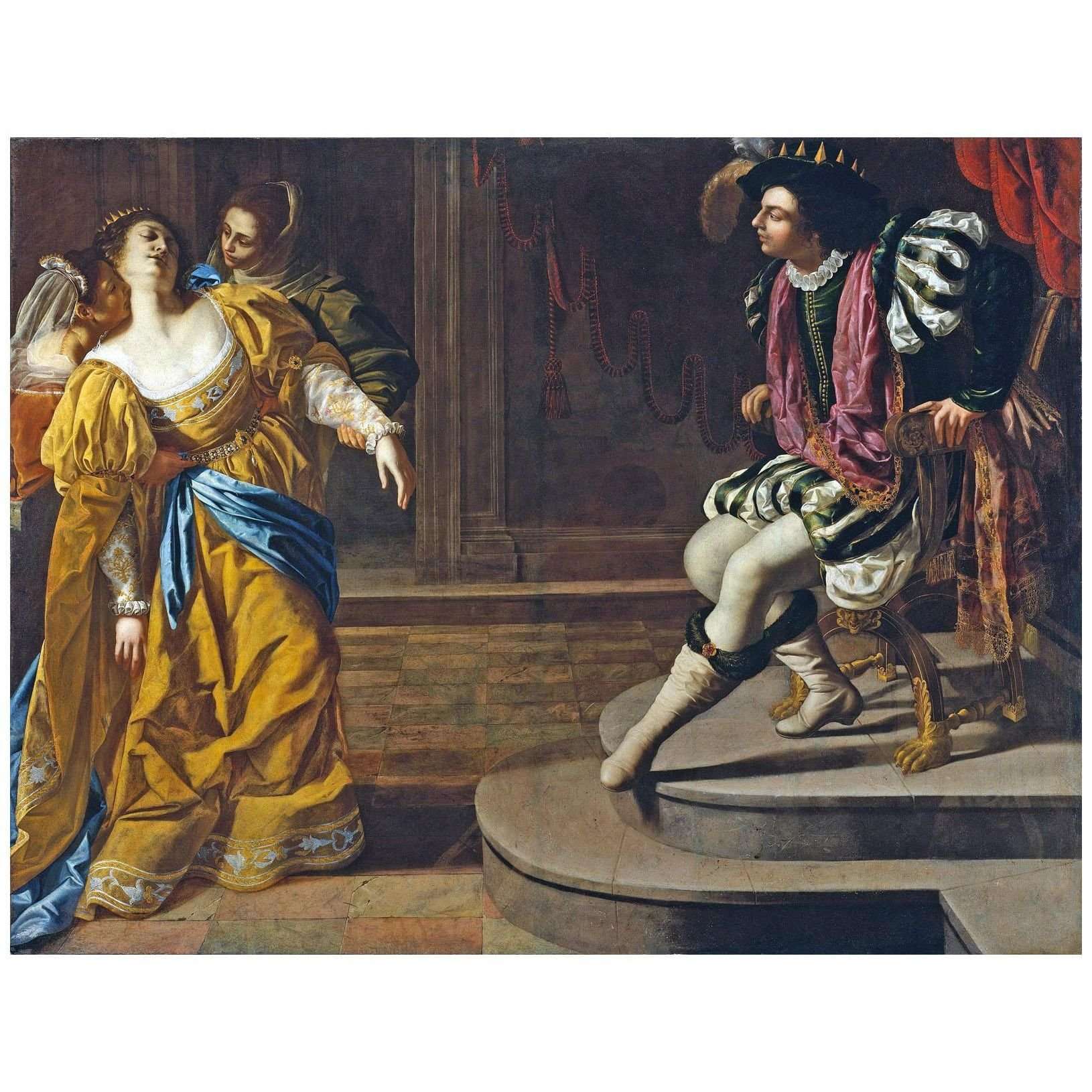  Artemisia Gentileschi. Ester e Assuero. 1628. Metropolitan Museum NY