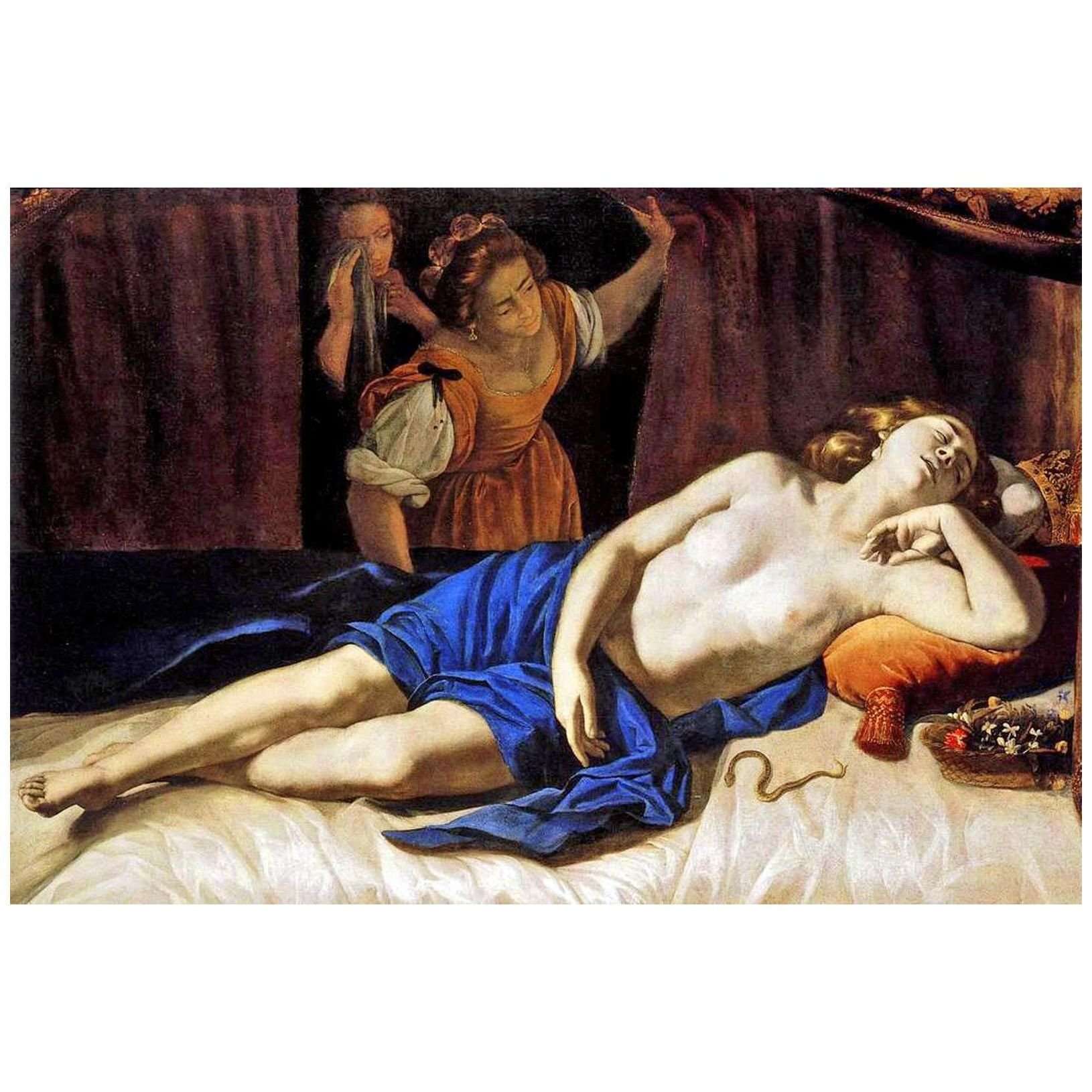  Artemisia Gentileschi. Cleopatra. 1633. Collezione privata