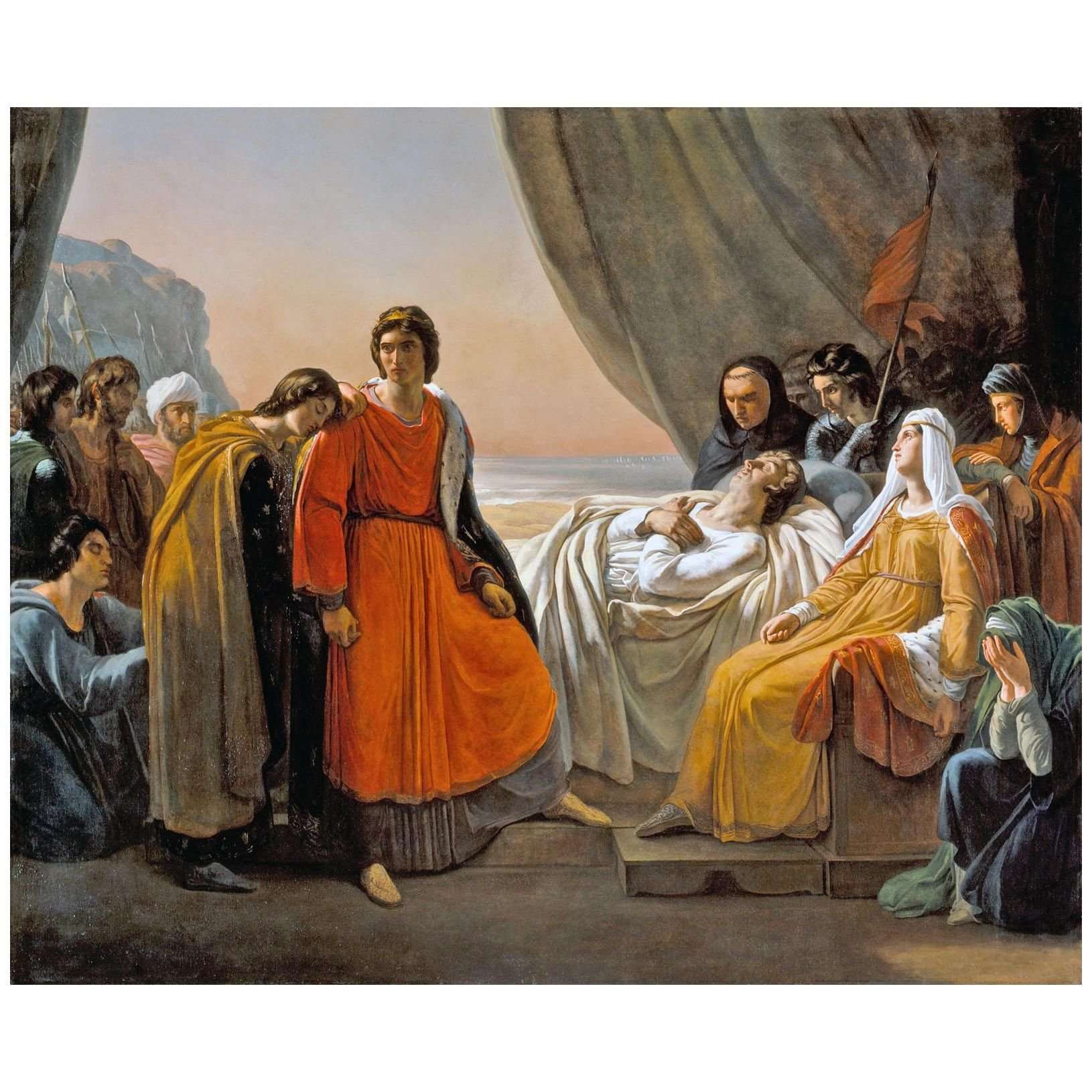  Ary Scheffer. La mort de Saint Louis. 1817. LACMA Los Angeles