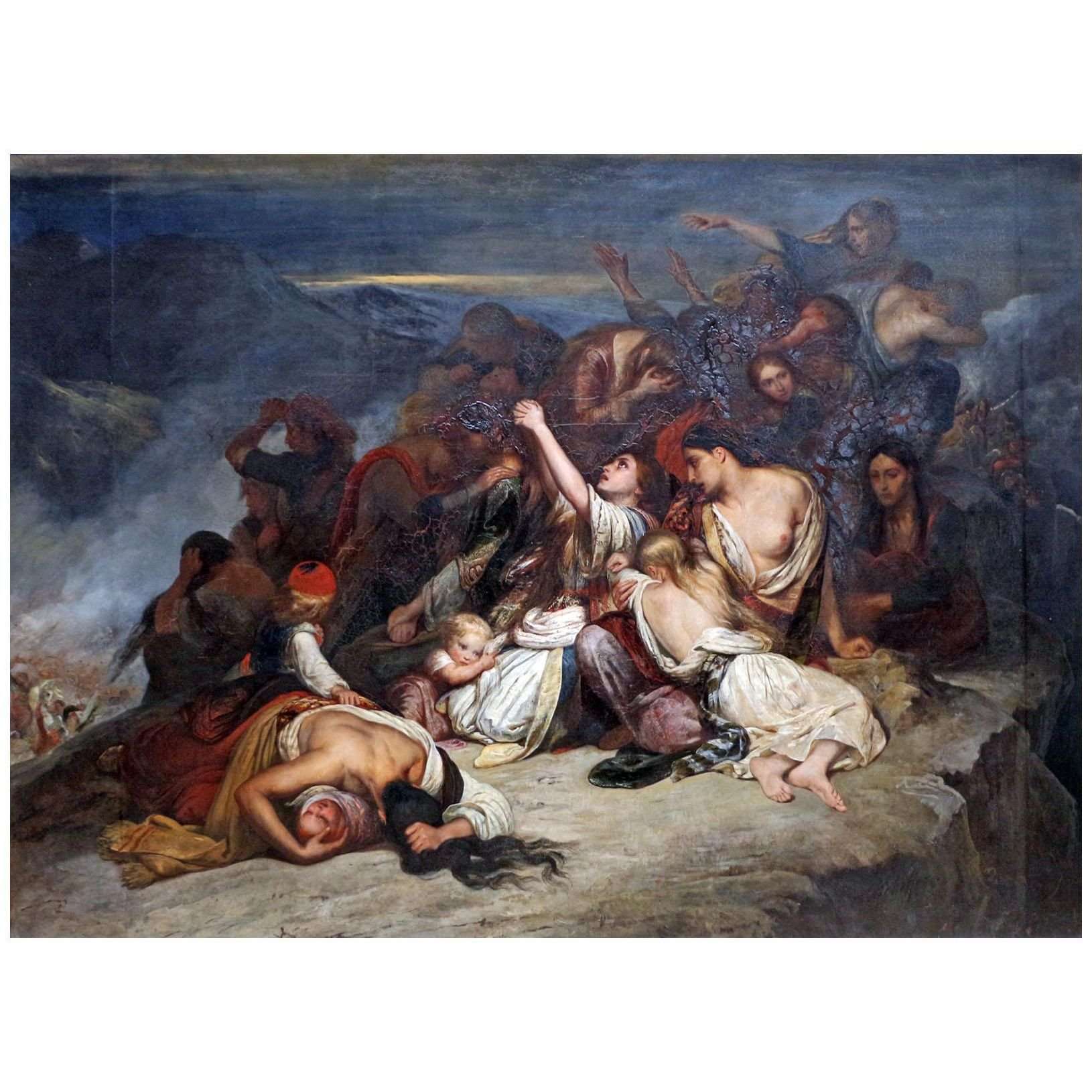  Ary Scheffer. Les femmes souliotes. 1827. Louvre Paris