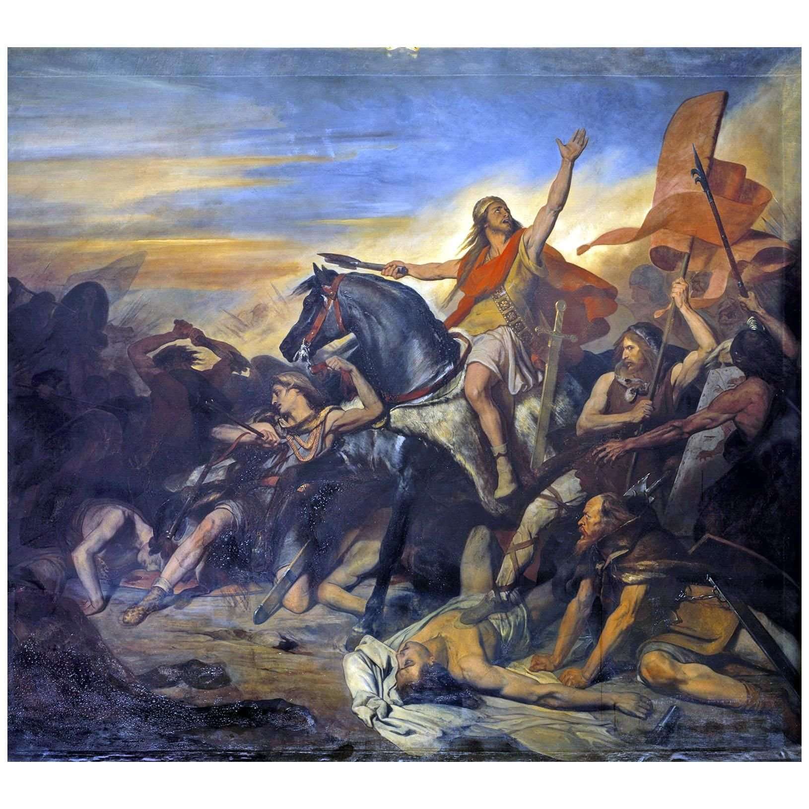  Ary Scheffer. Bataille de Tolbiac. 1836. Ch?teau de Versailles