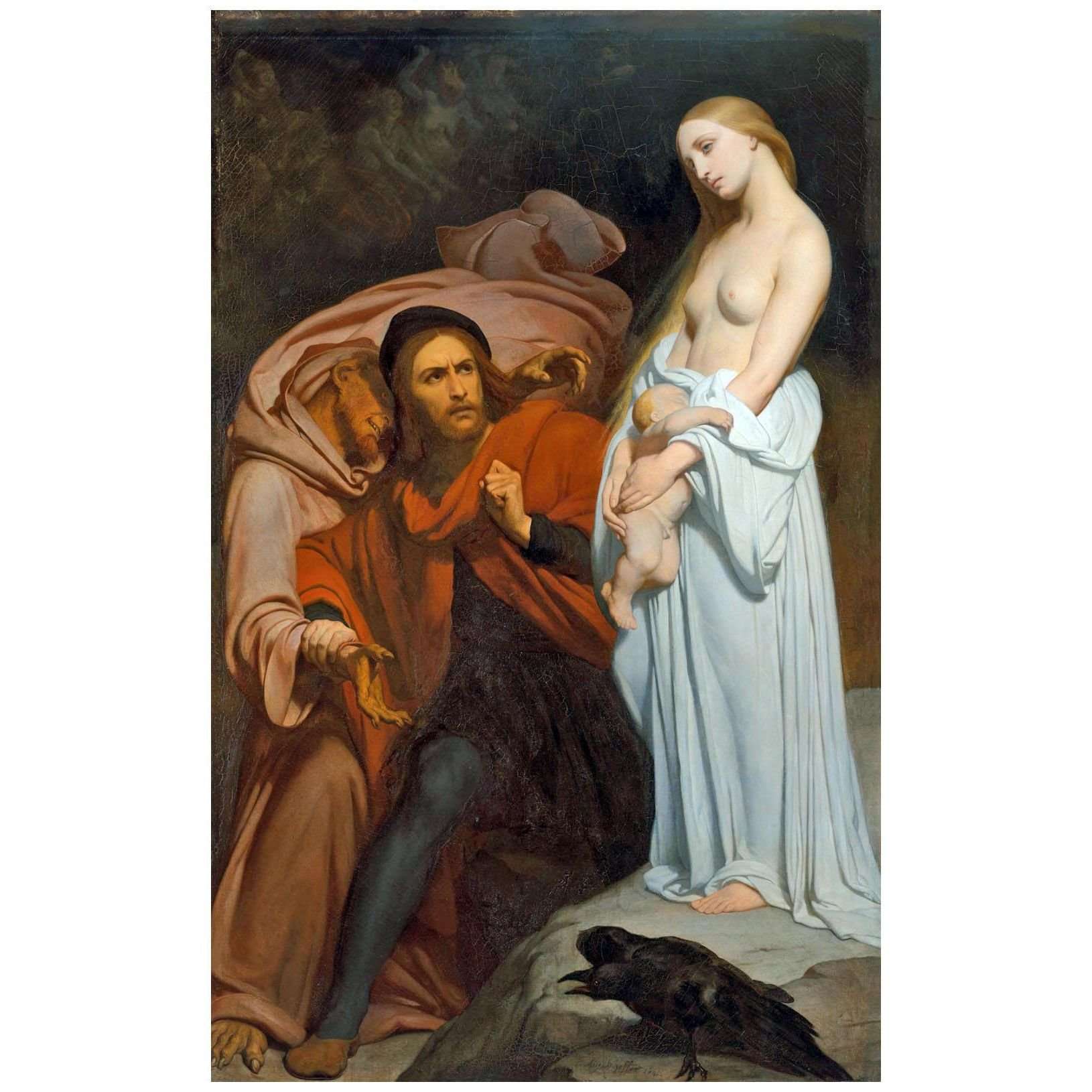  Ary Scheffer. Faust dans la nuit de Walpurgis. 1840. Dordrecht Museum