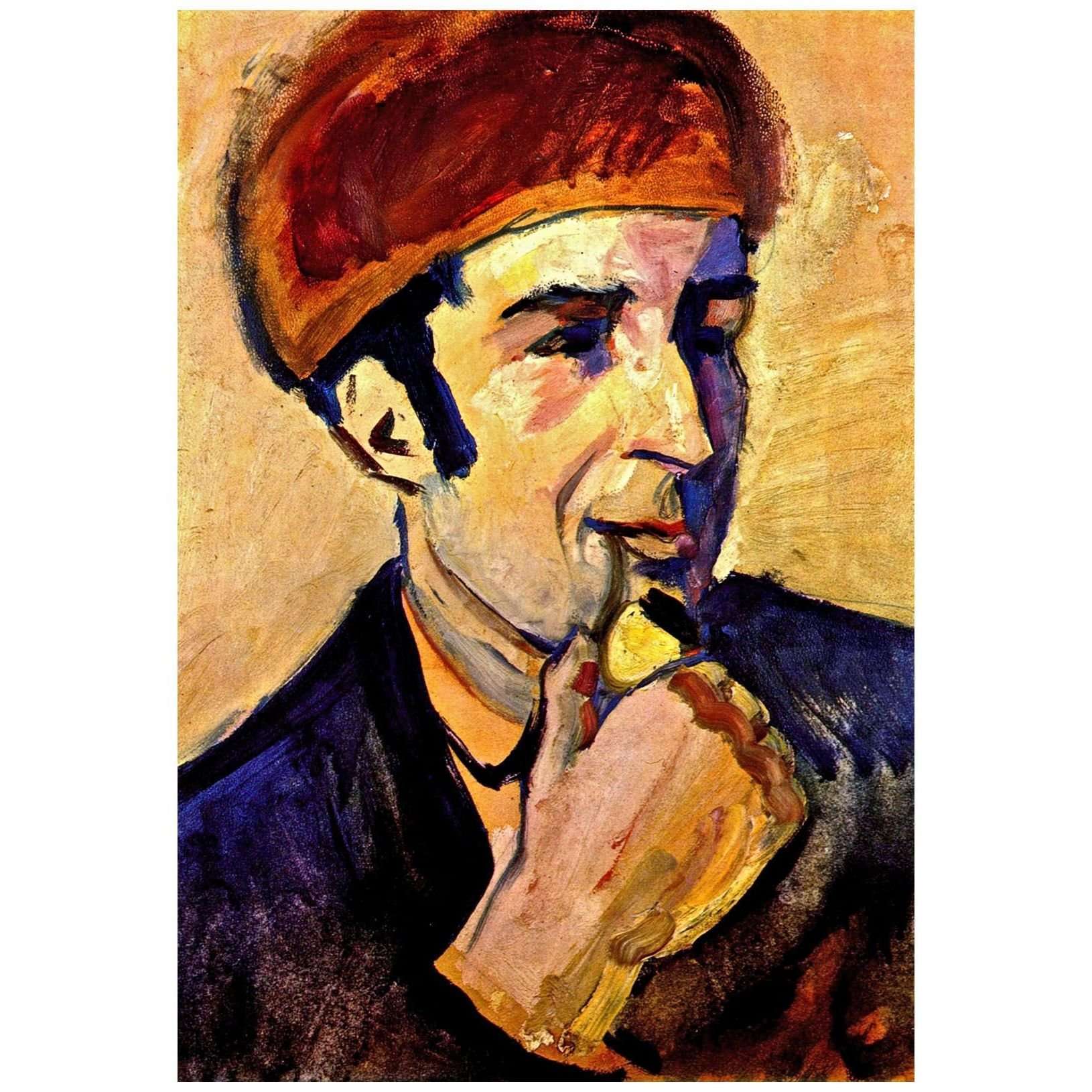  August Macke. Franz Marc. 1910. Gemaldegalerie Berlin