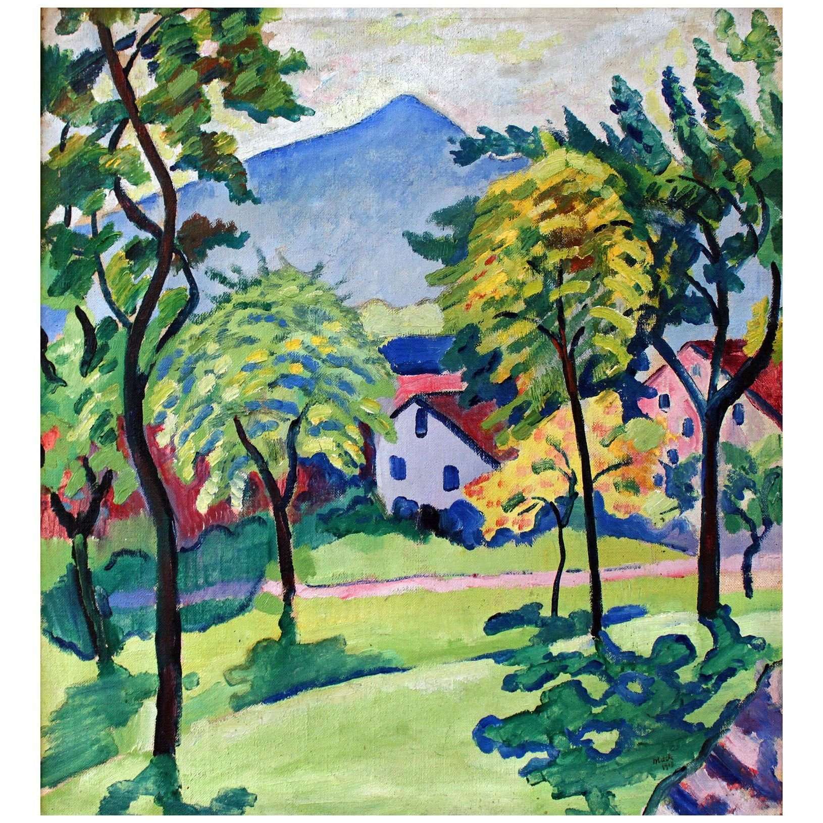  August Macke. Tegernsee Landschaft. 1910. Nationalmuseum Nuremberg