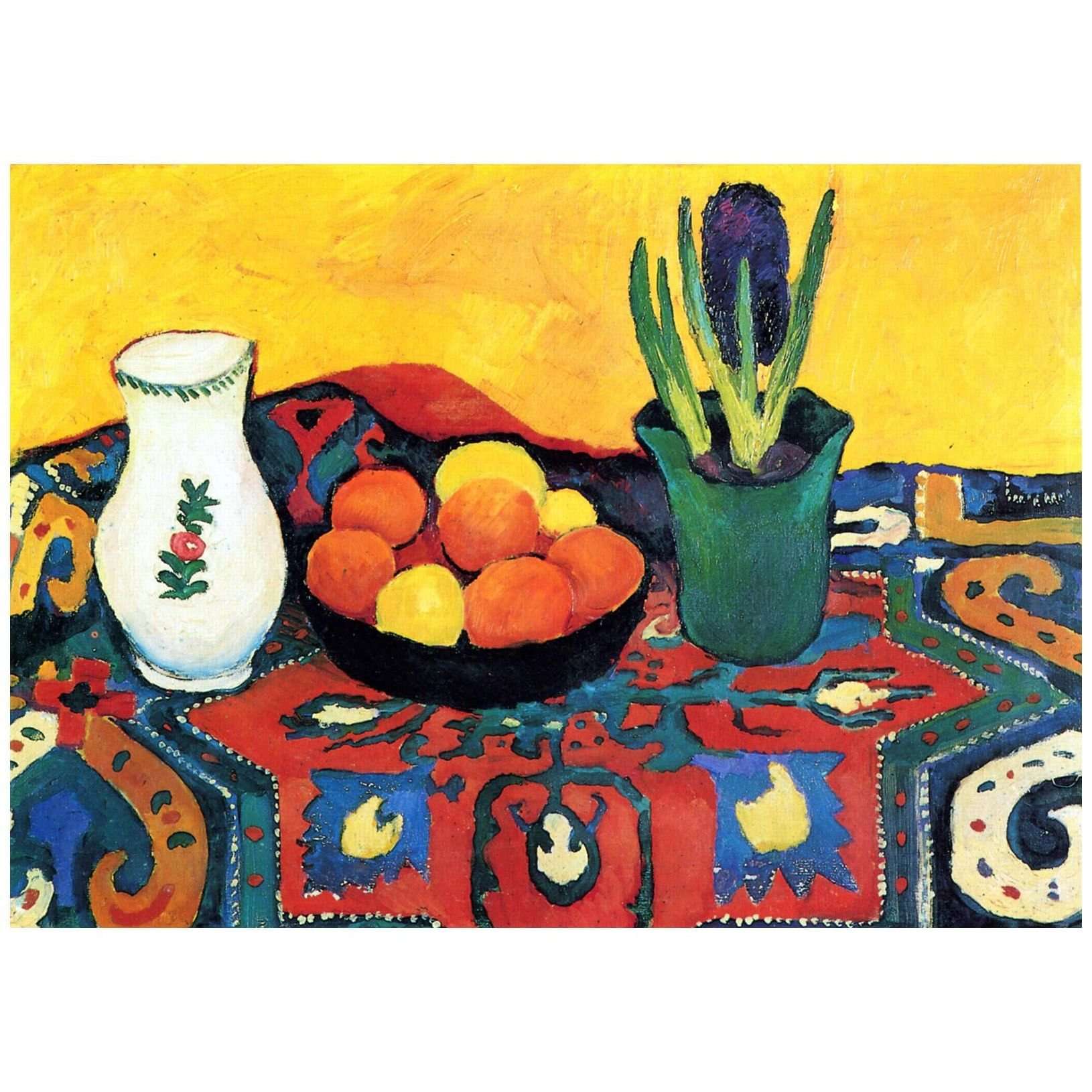 August Macke. Stilleben: Hyazinthenteppich. 1910. Private collection